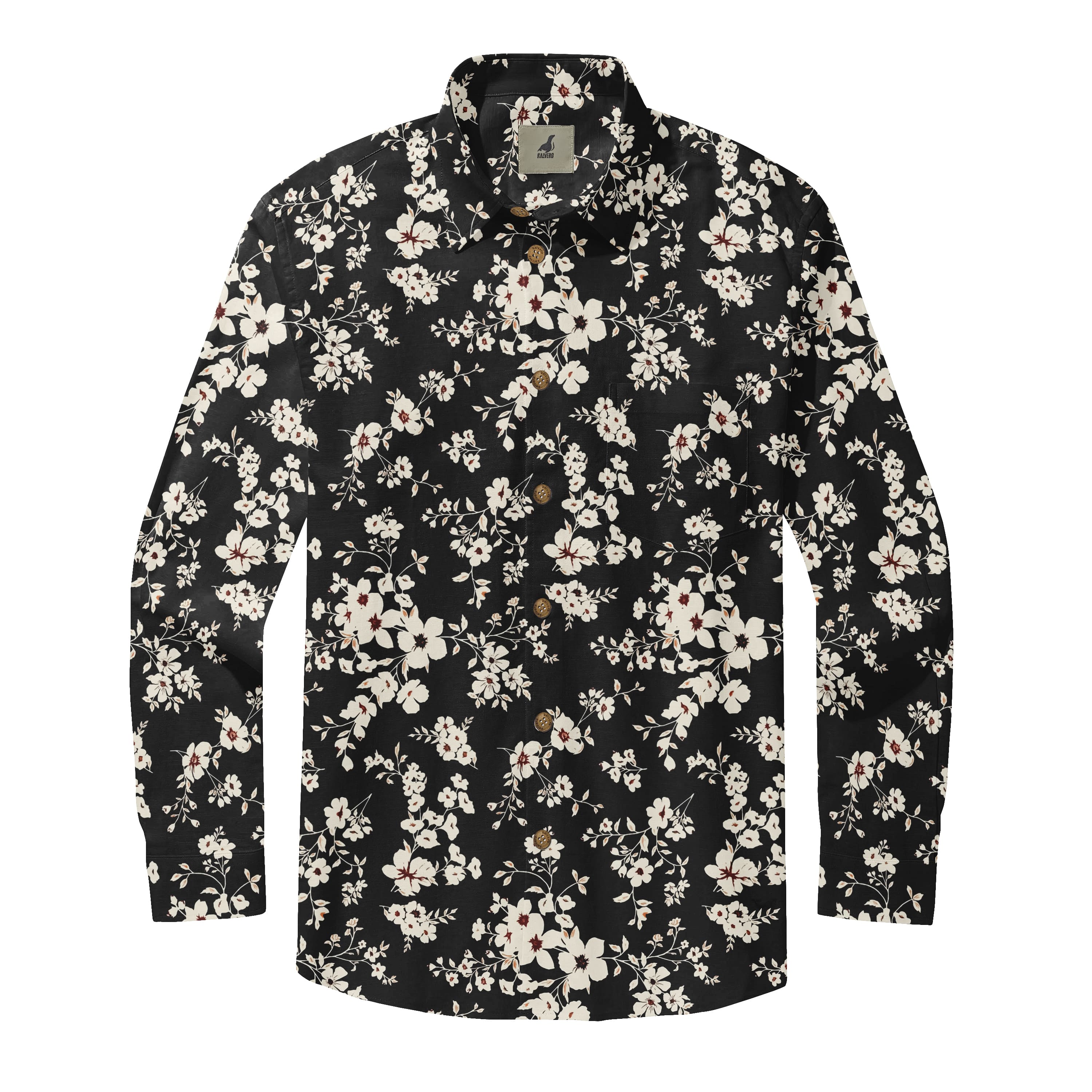 Midnight Jasmine Long Sleeve Shirt
