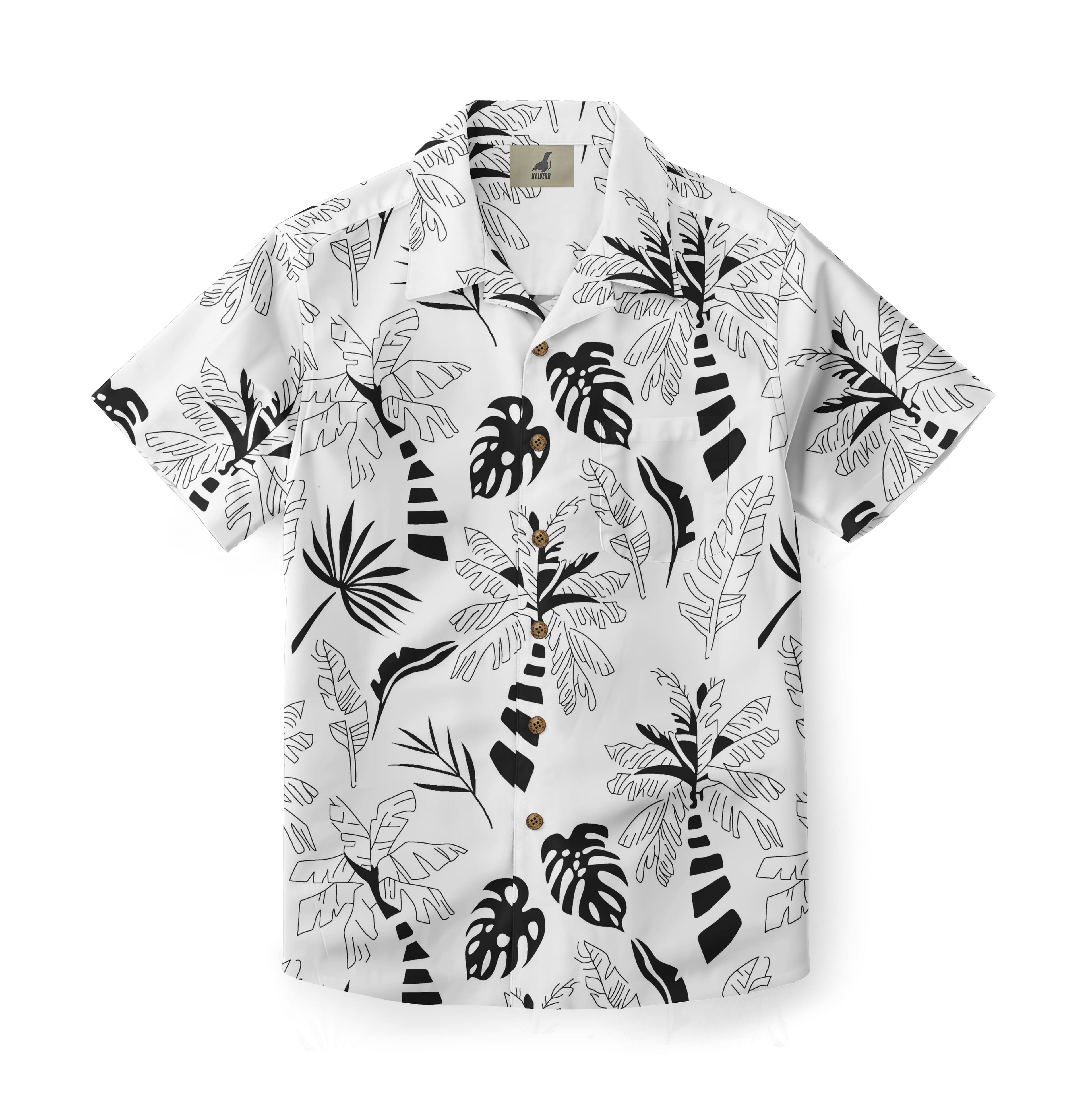 Monochrome Tropics Camp Hawaiian Shirt