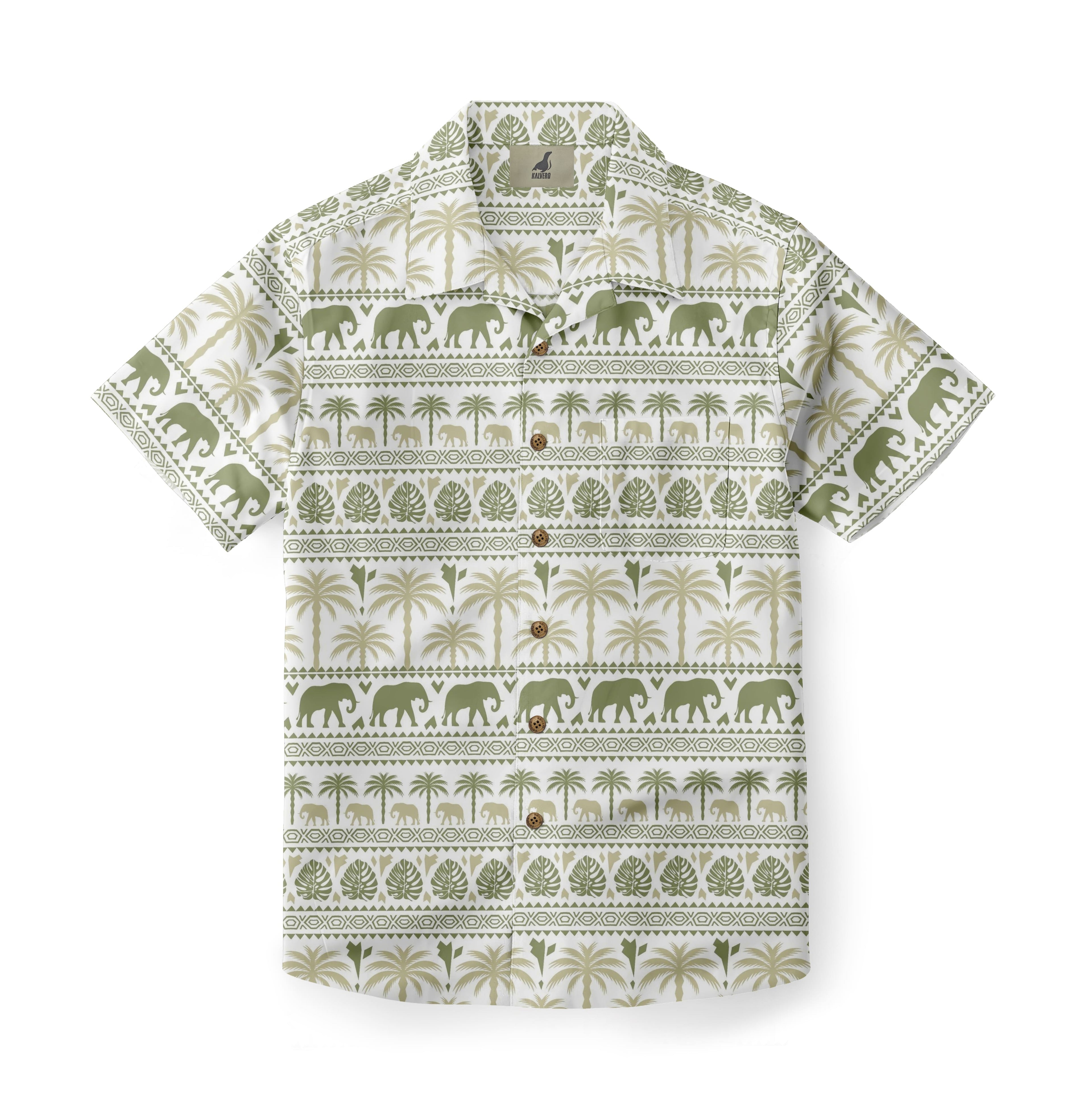Tribal Palm Aloha Hawaiian Shirt