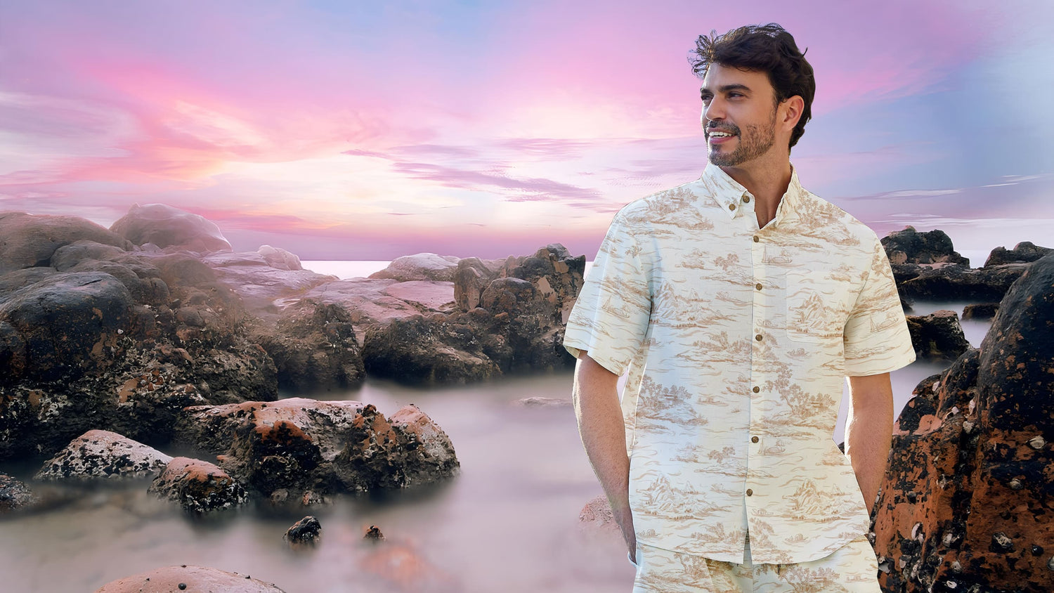 hand-printed Hawaiian shirts digital printed