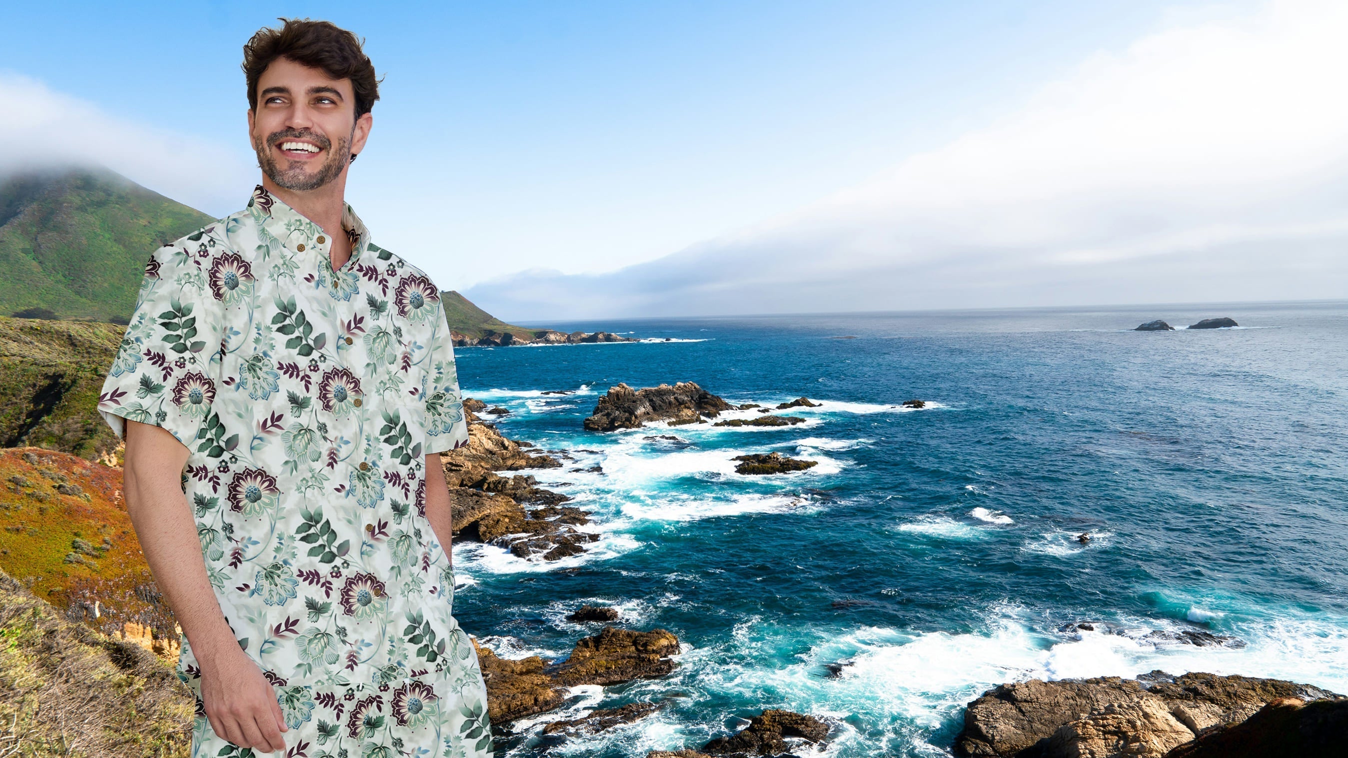 Hawaiian shirts in slow-living fashion