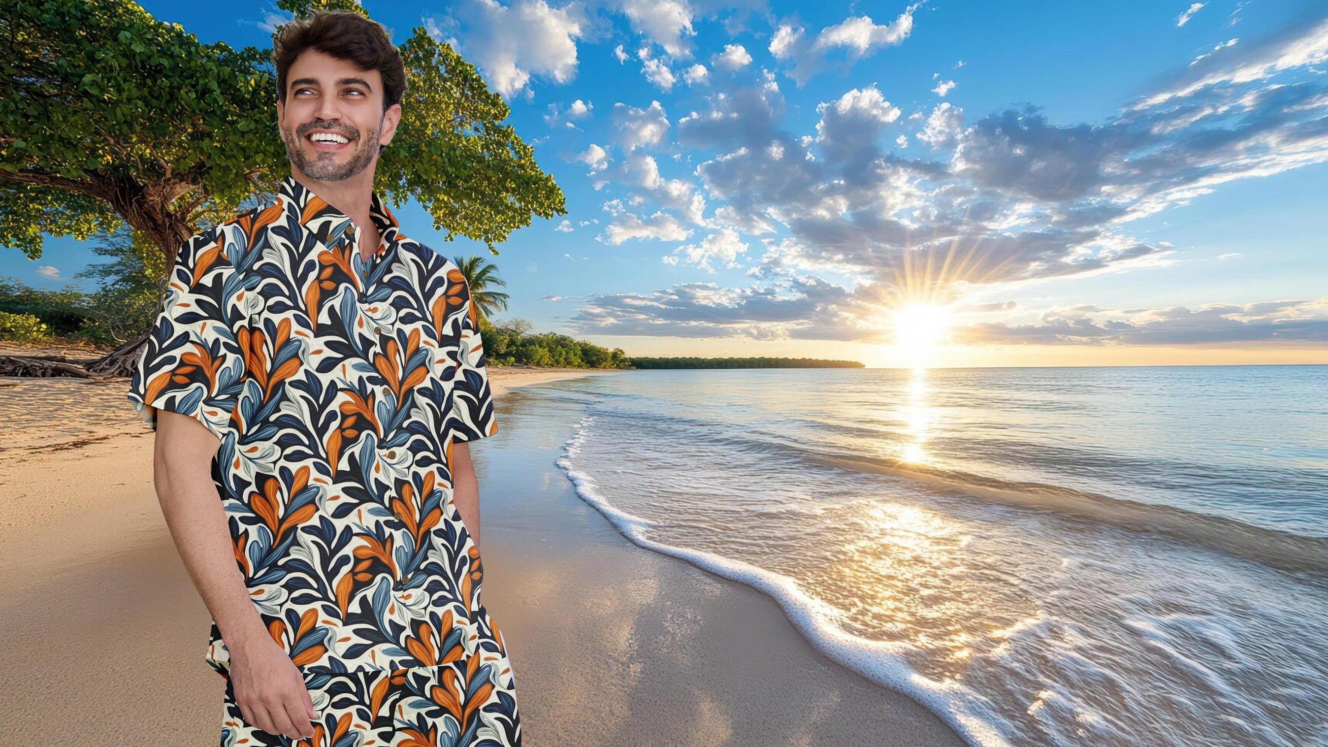 Hawaiian botanical motifs