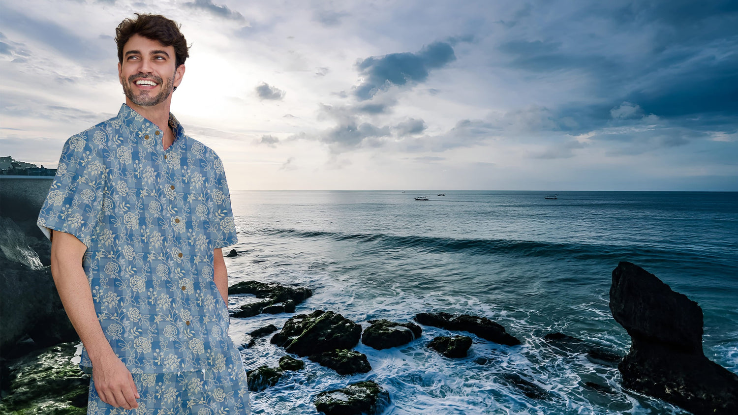 Hawaiian shirt printing process