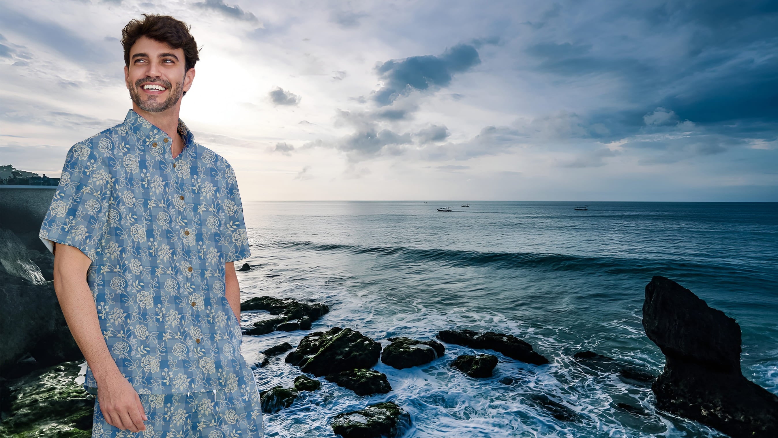 Hawaiian shirt printing process