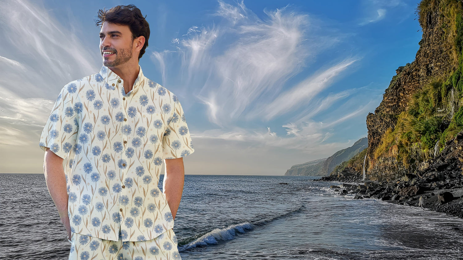 Hawaiian shirt party outfit