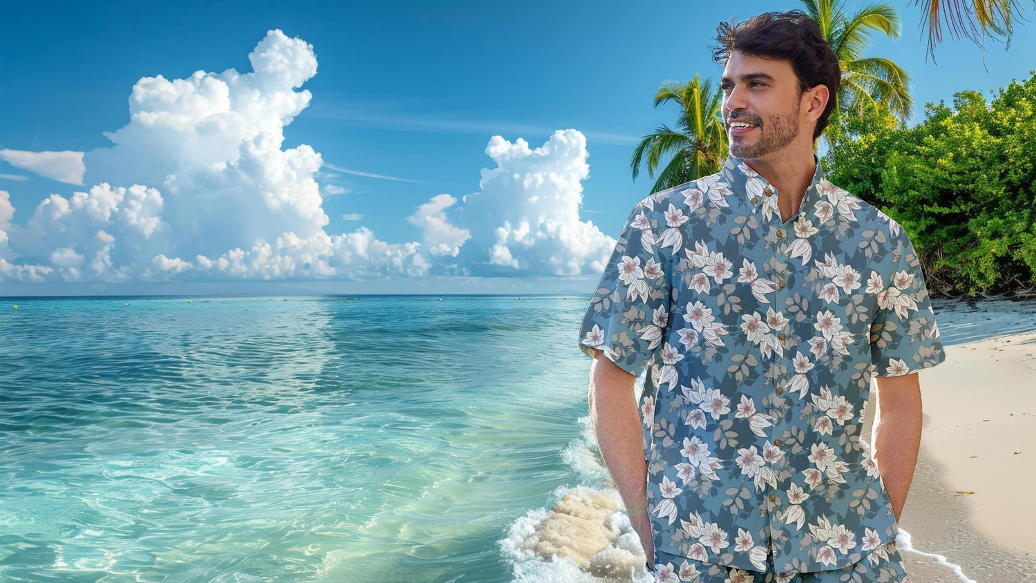 Hawaiian shirts floral prints