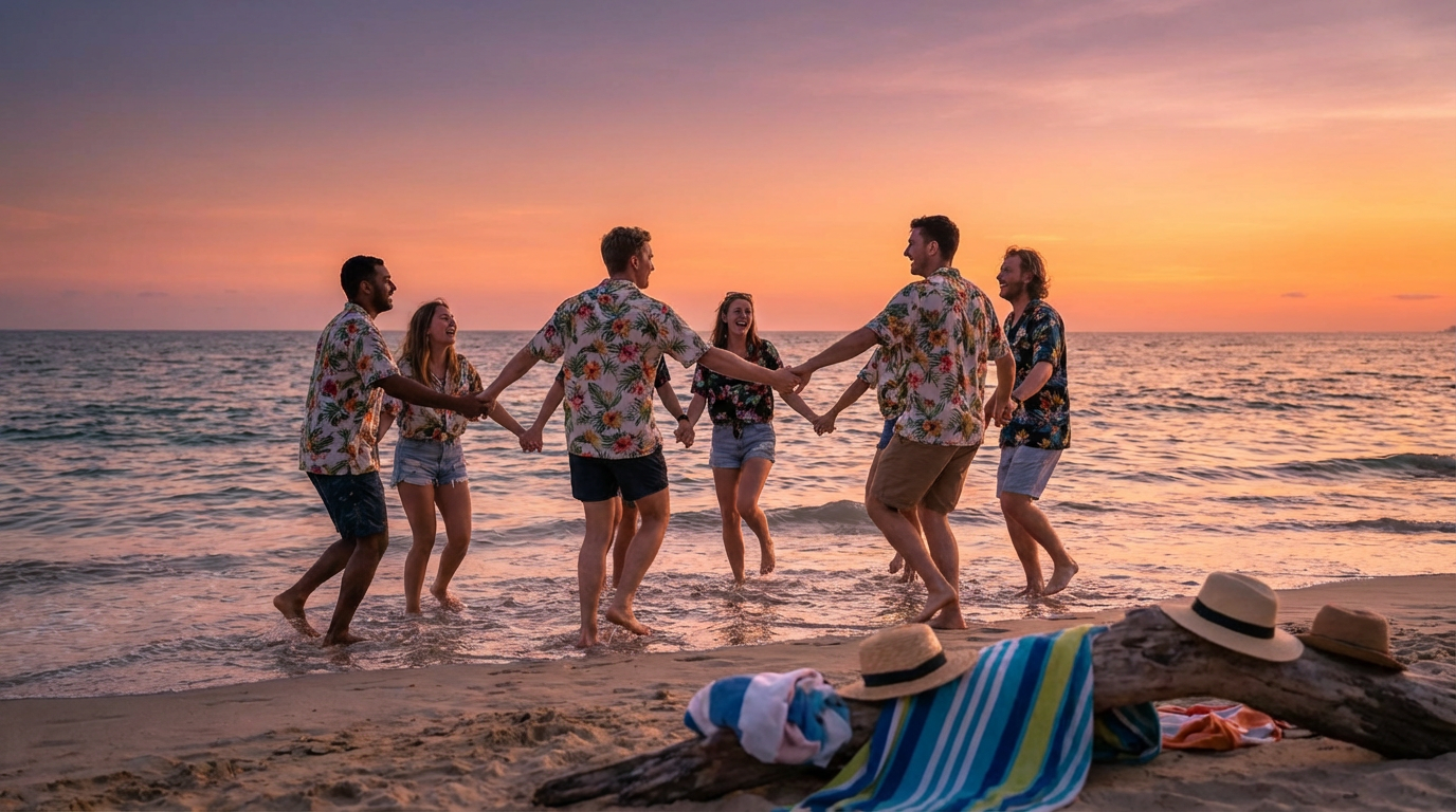 first time matching Hawaiian shirts couple style tips