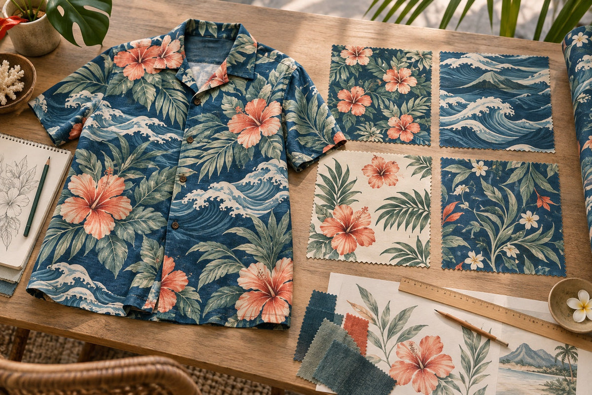 How Hawaiian Shirt Patterns Work: Repeat, Direction, Placement, and Flow