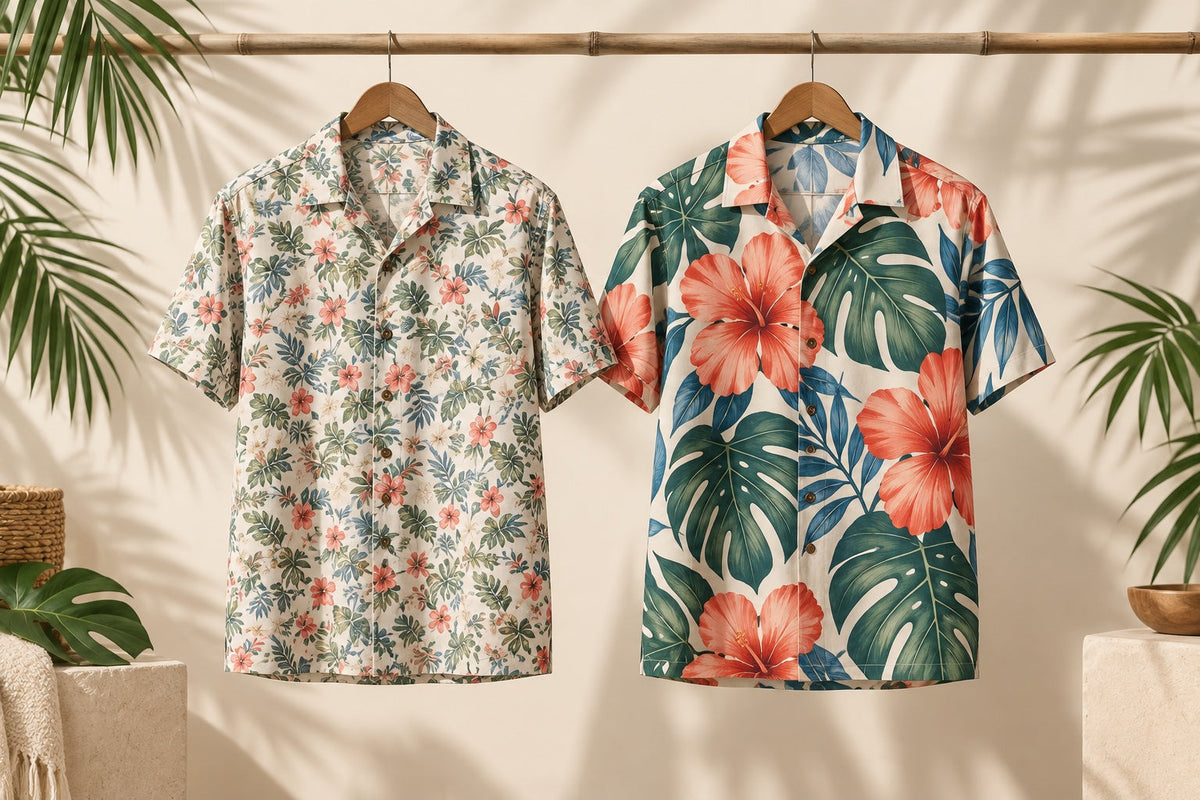Small Prints vs. Large Prints: How Hawaiian Shirt Pattern Scale Changes Your Look