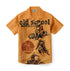 Orange short-sleeve shirt with "Old School Motocross" graphic.