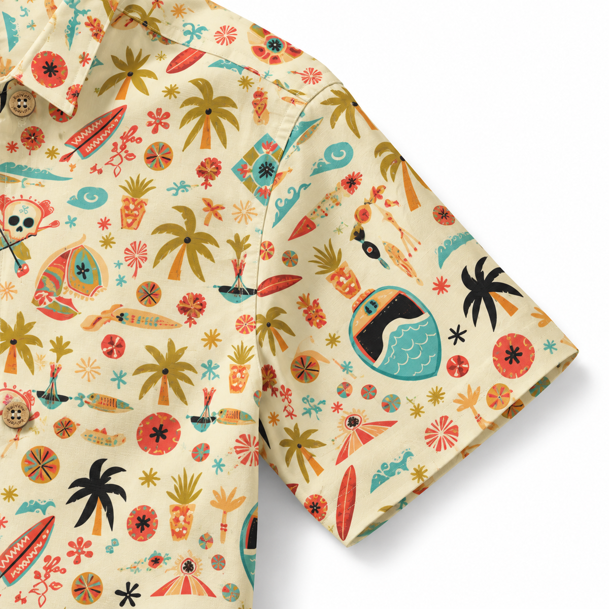 KALVERO Adventure Awaits: short sleeve hem and neat stitching.