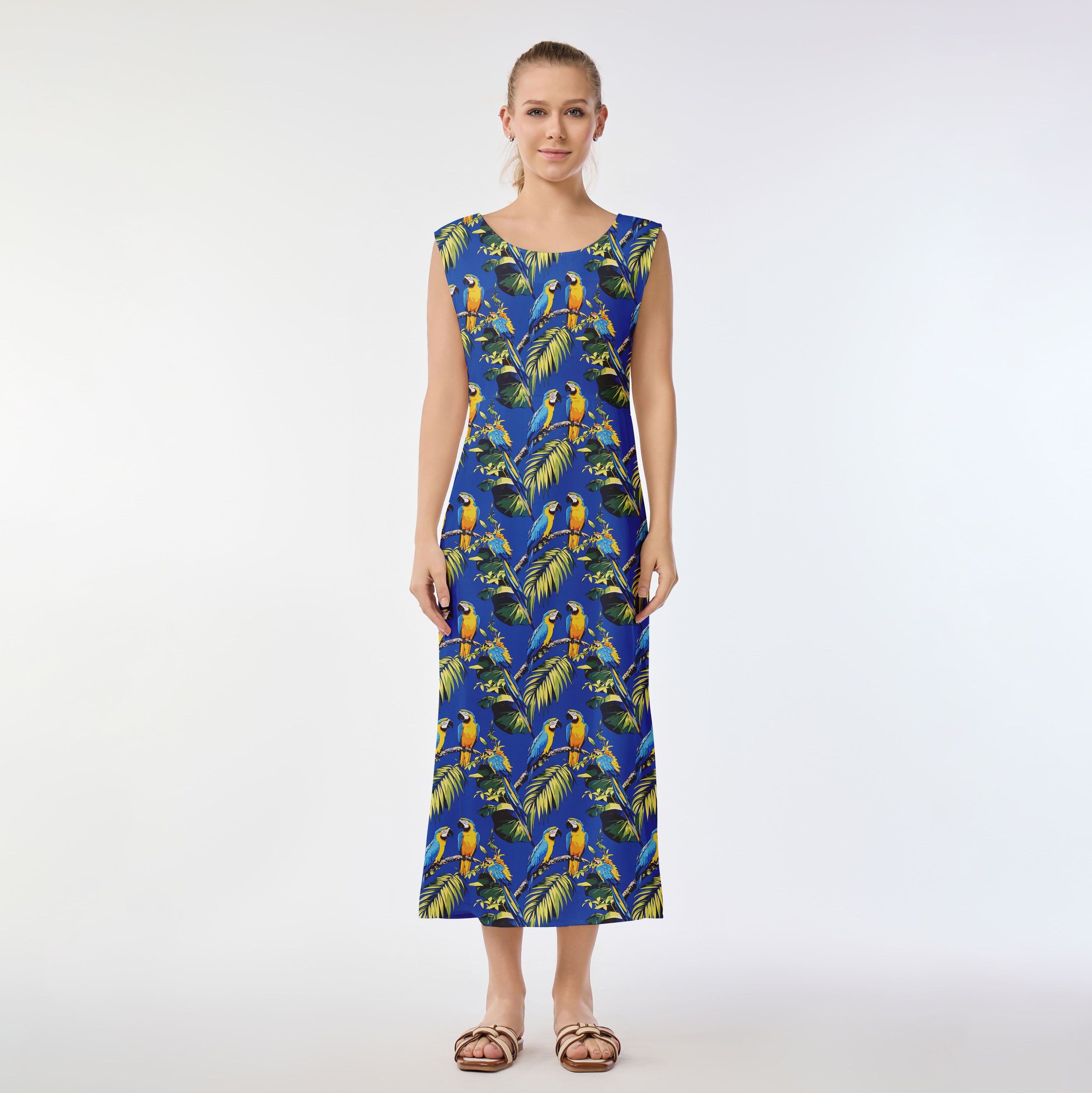 Parrot Paradise Muumuu Dress