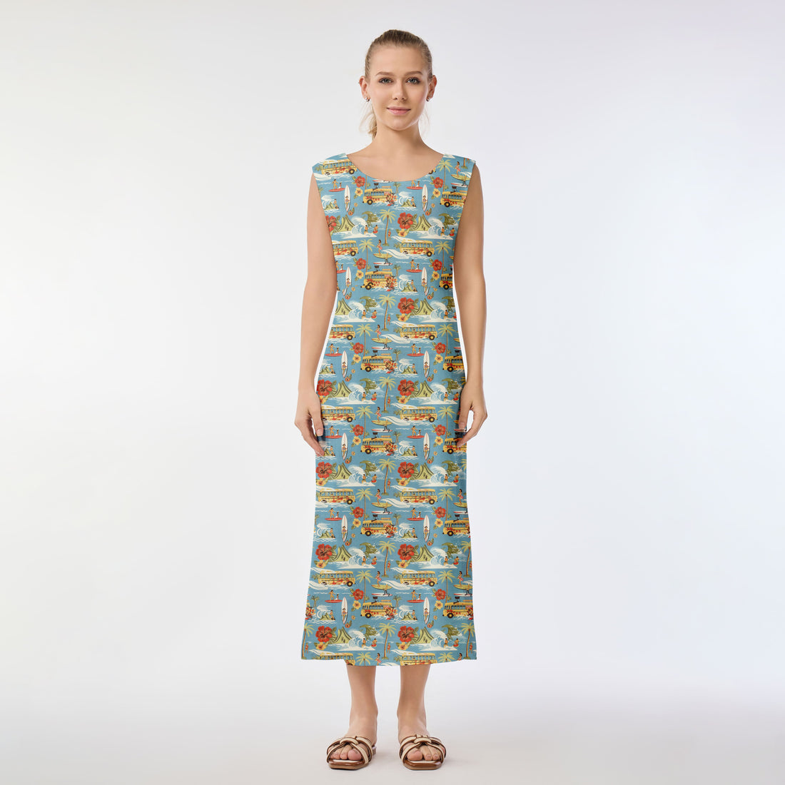 Retro Surf Vibes Muumuu Dress