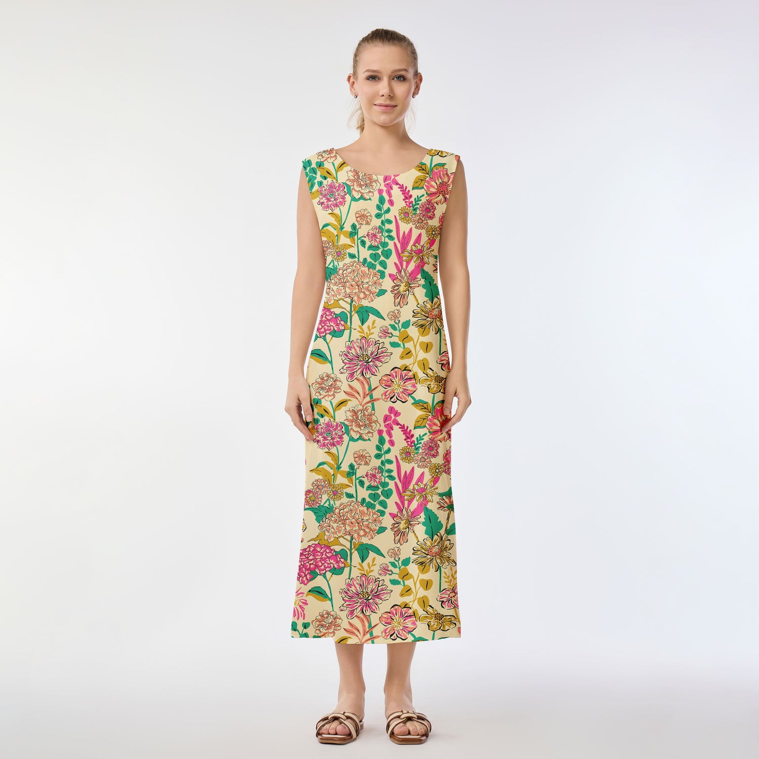Colorful Meadow Muumuu Dress