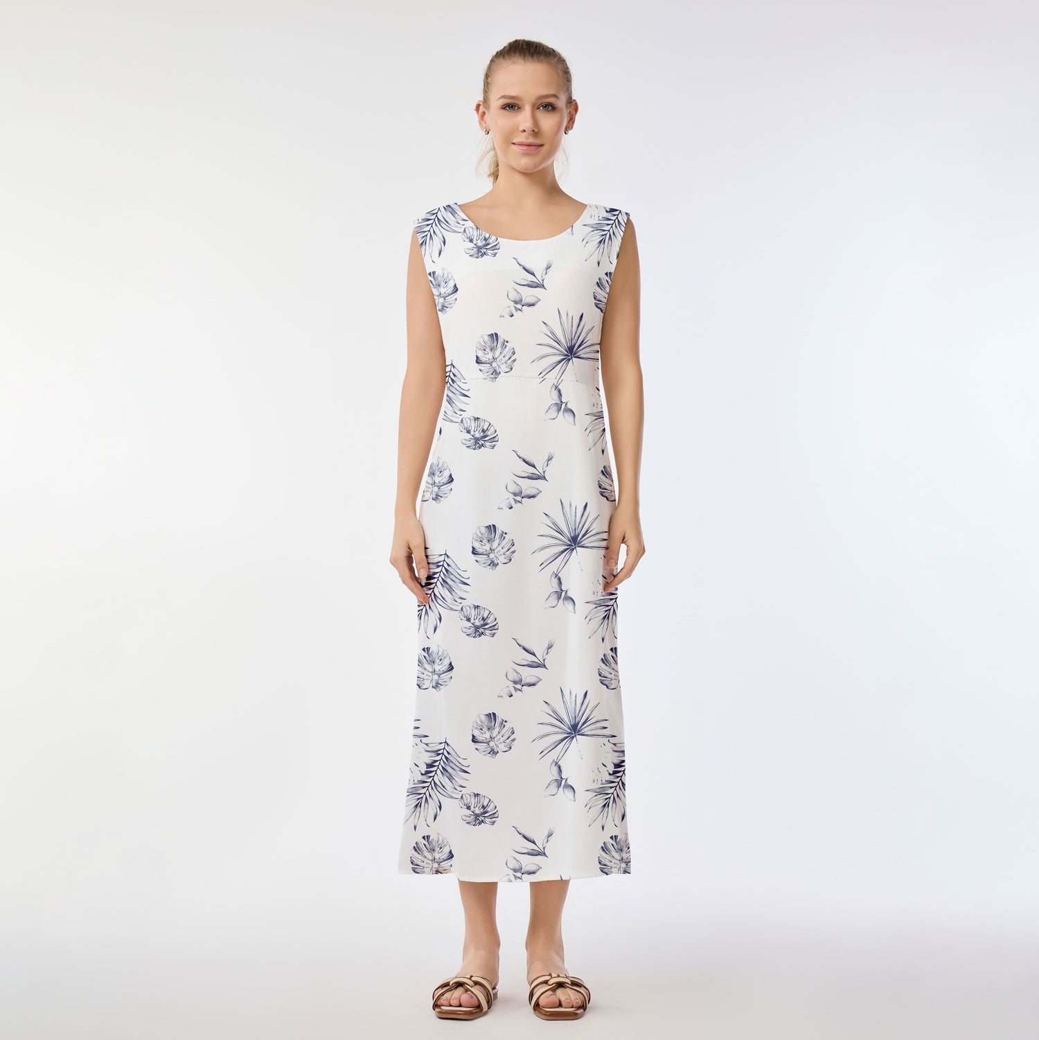 Midnight Tropics Muumuu Dress