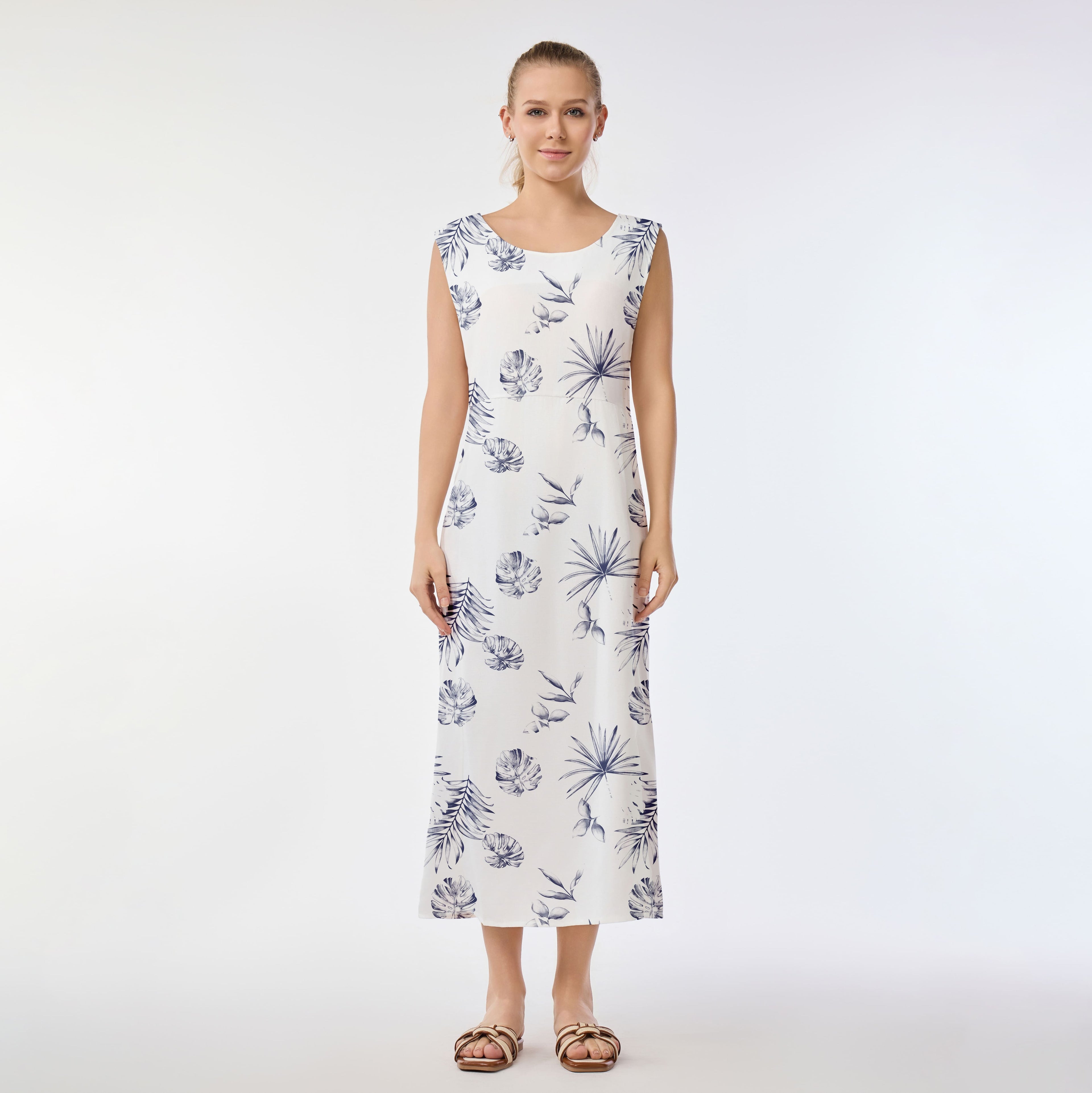 Midnight Tropics Muumuu Dress