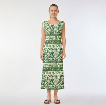 Harmony Green Muumuu Dress