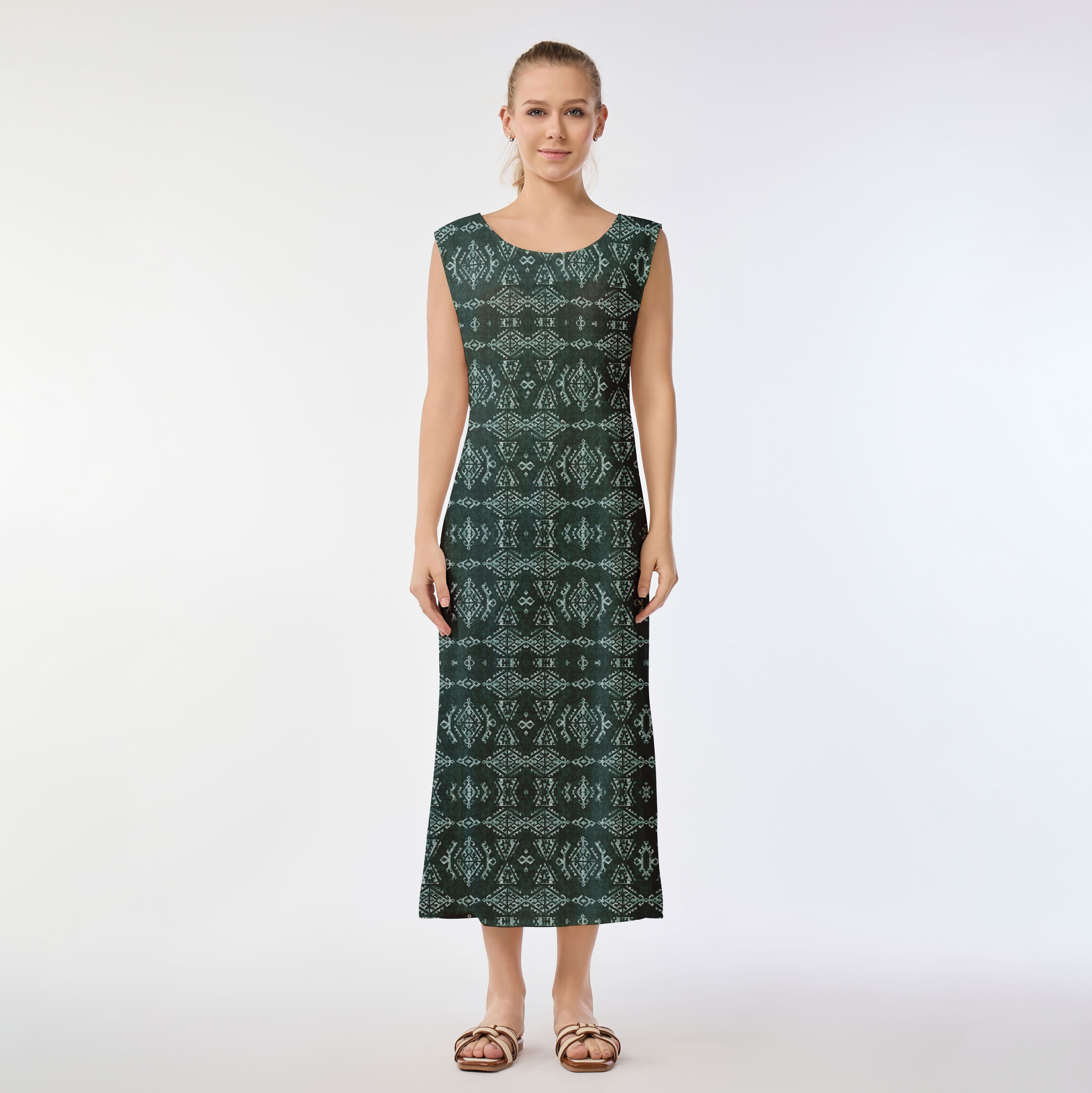 Forest Echo Muumuu Dress