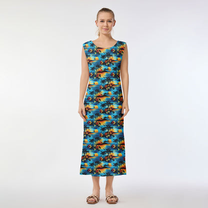 Tropical Sunset Vibes Muumuu Dress