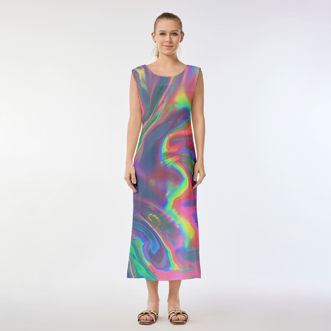 Prism Waves Muumuu Dress