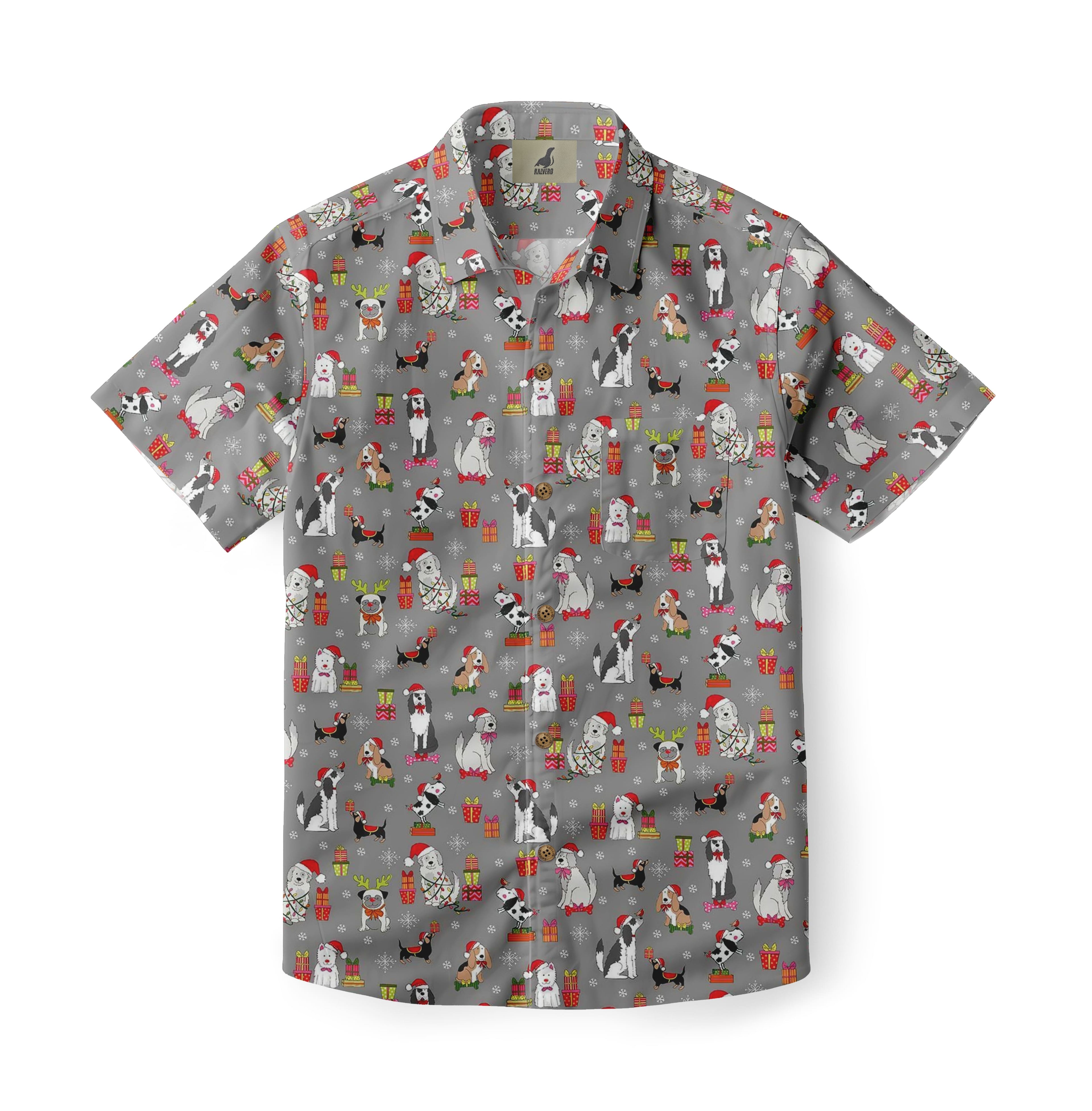 Holiday Pups Aloha Shirt