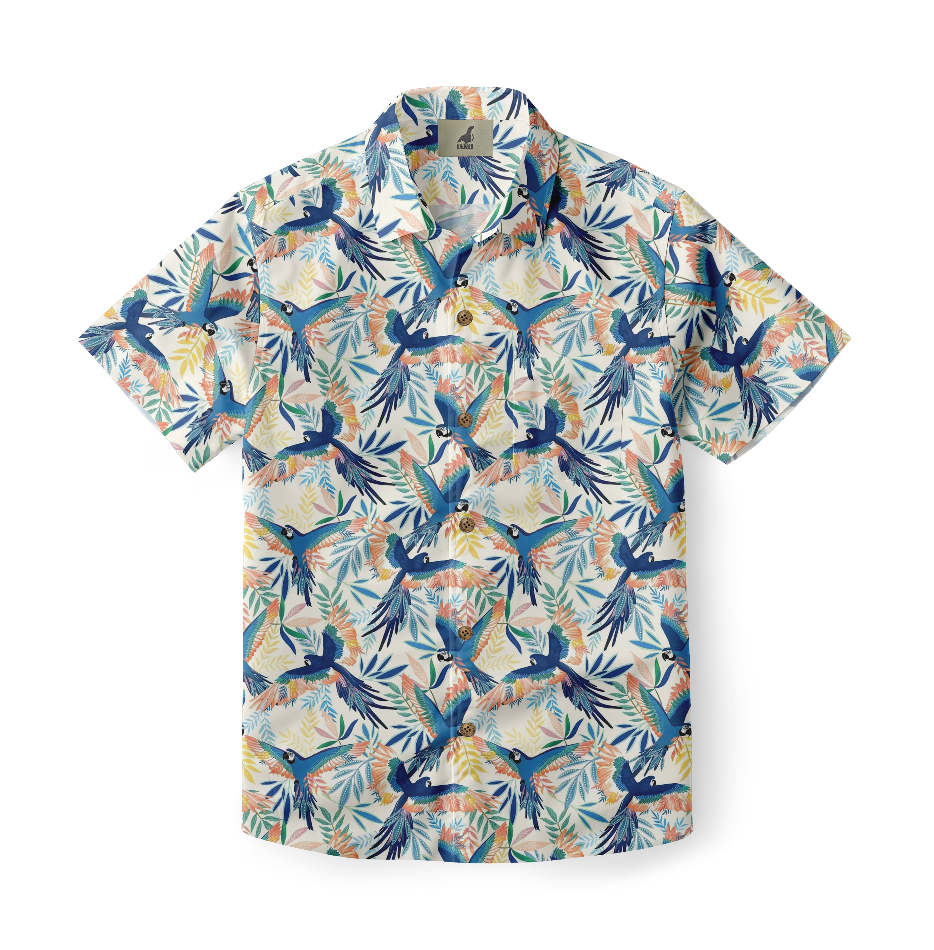 Muted Tropical Aloha Shirt