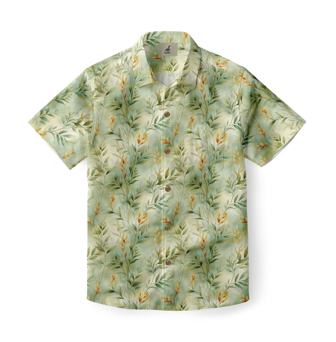Watercolor Leaf Hawaiian Shirt