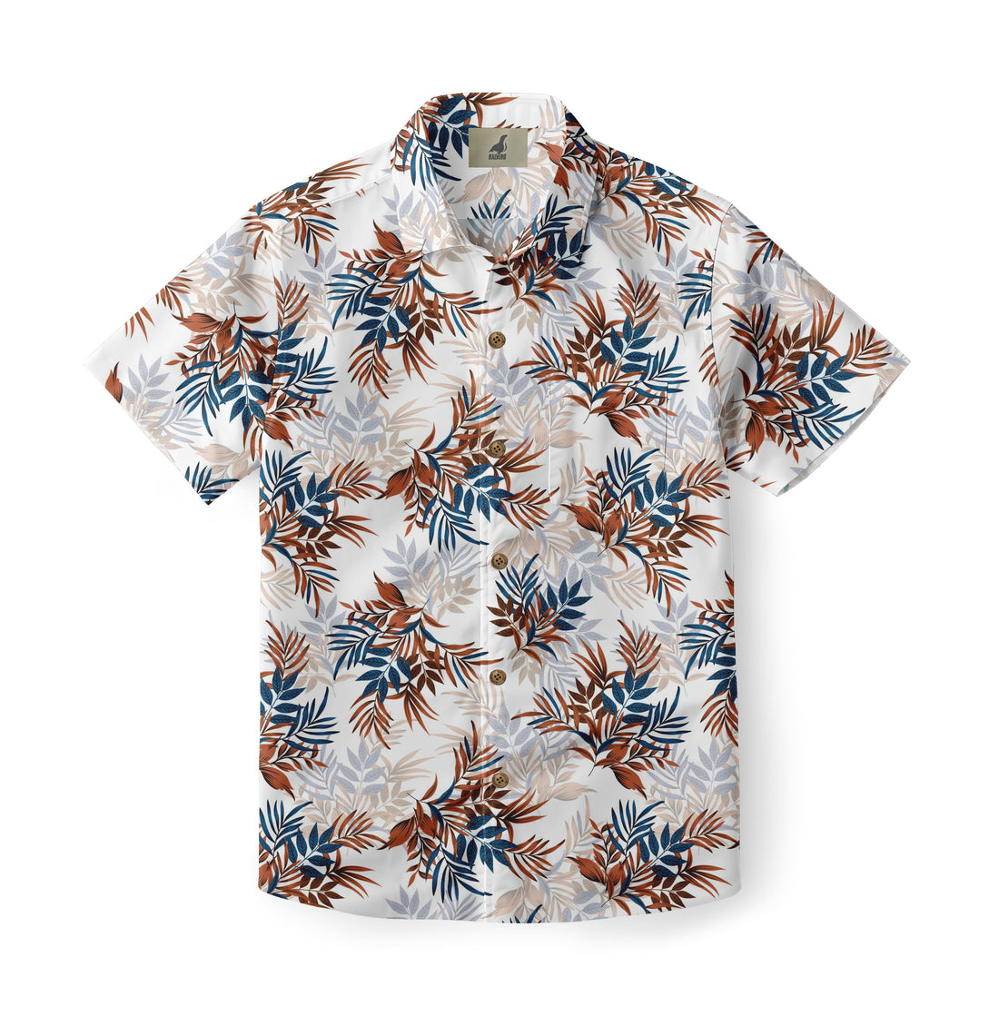 Tan Tree Leaf Hawaiian Shirt