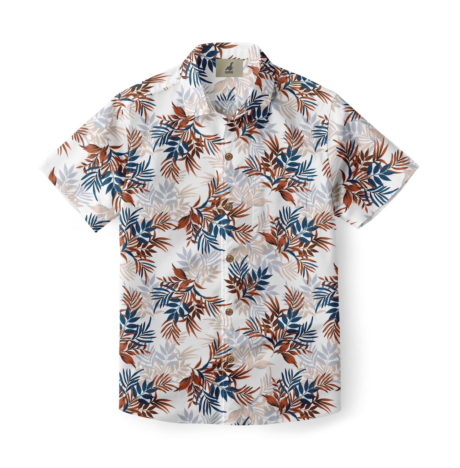 Tan Tree Leaf Hawaiian Shirt