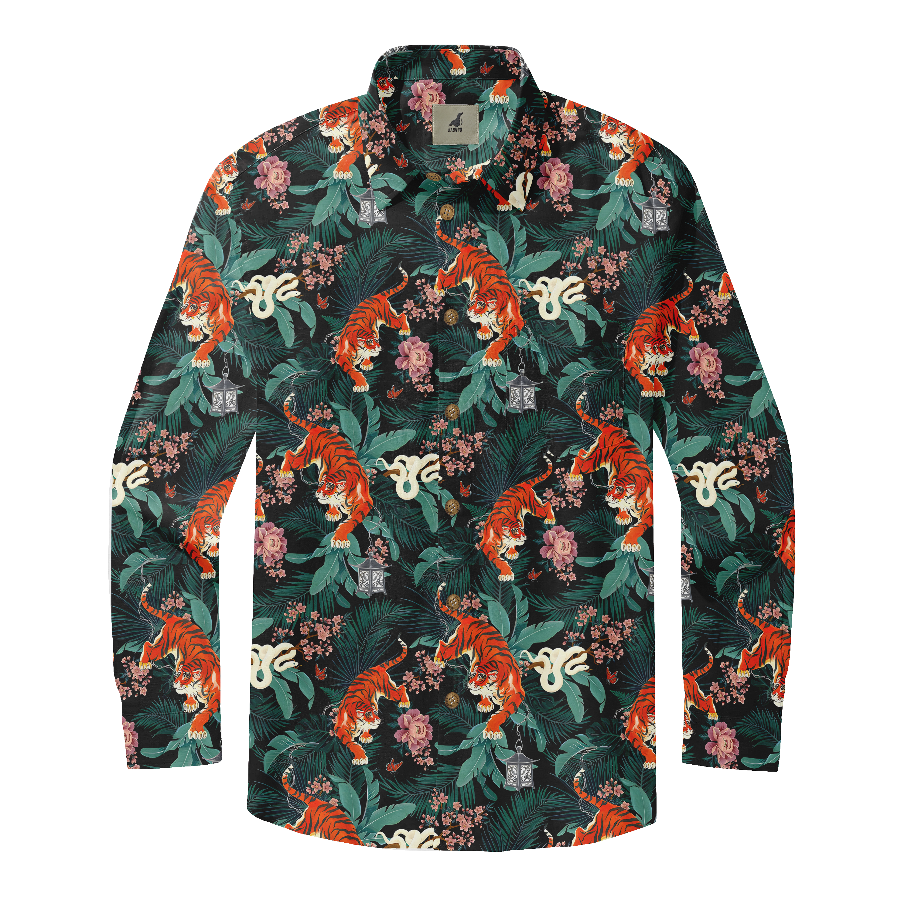 Tiger’s Hidden Realm Long Sleeve Shirts