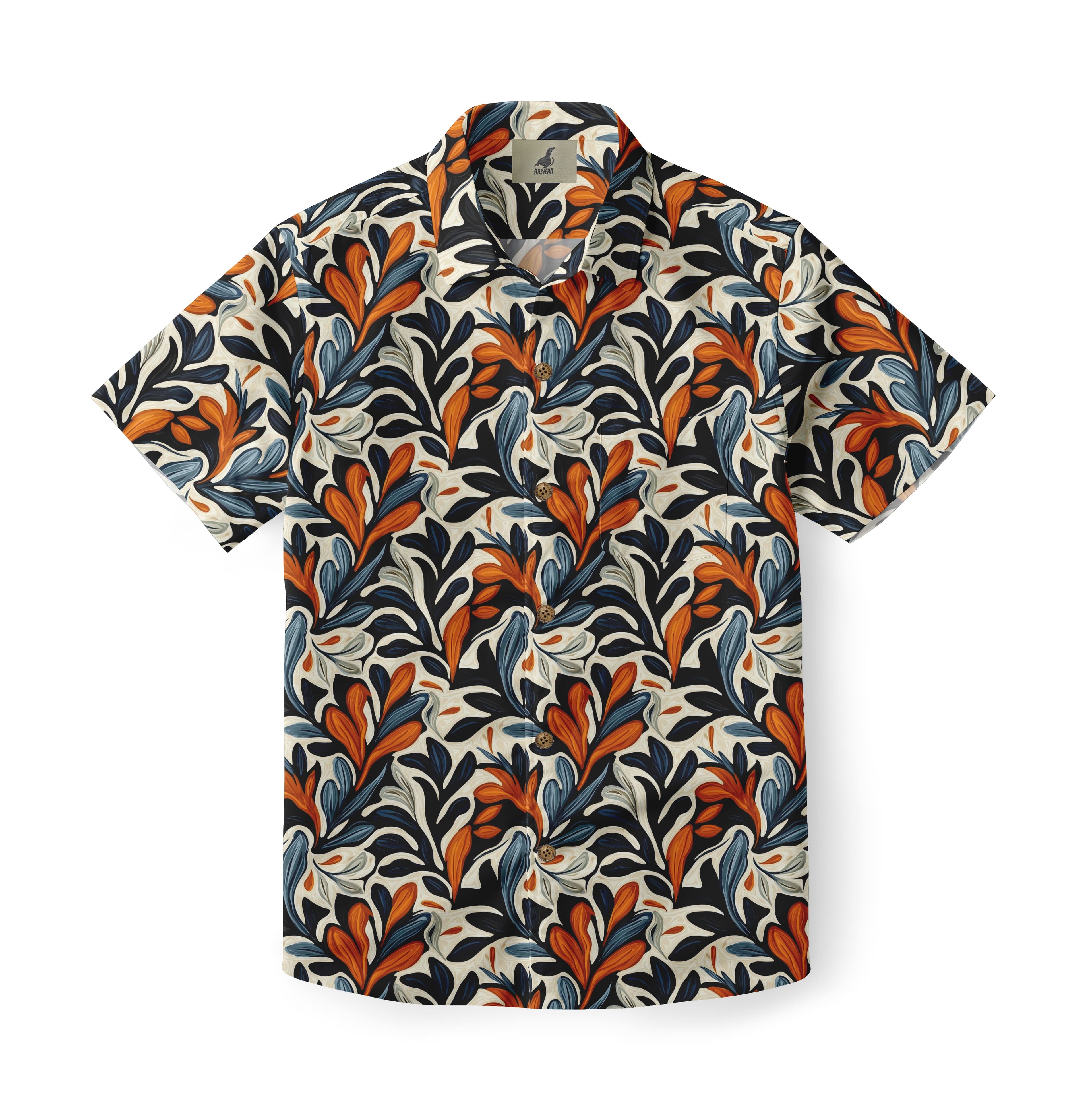 Abstract leaves Hawaiian Shirt