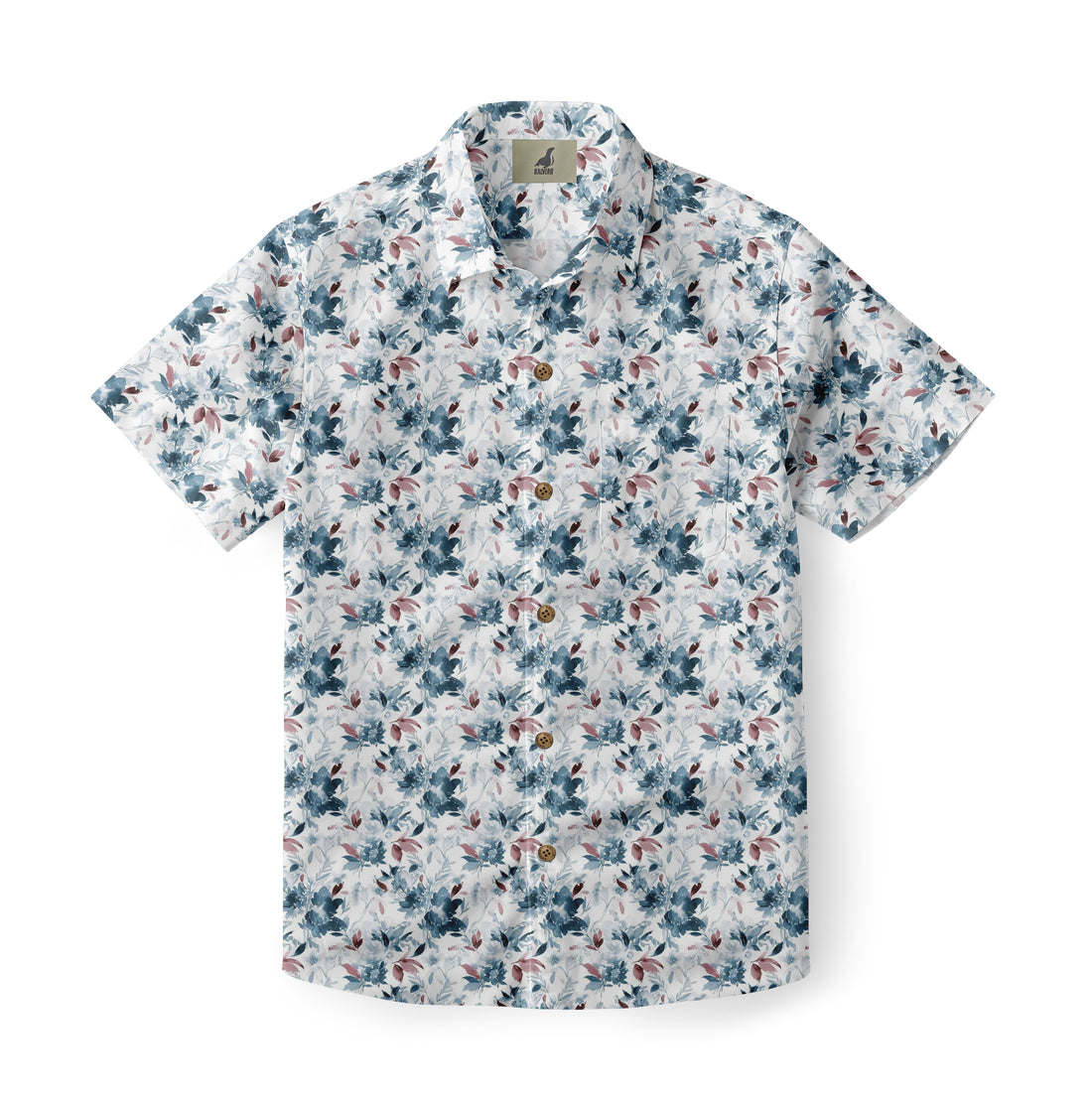 Serene Floral Hawaiian Shirt