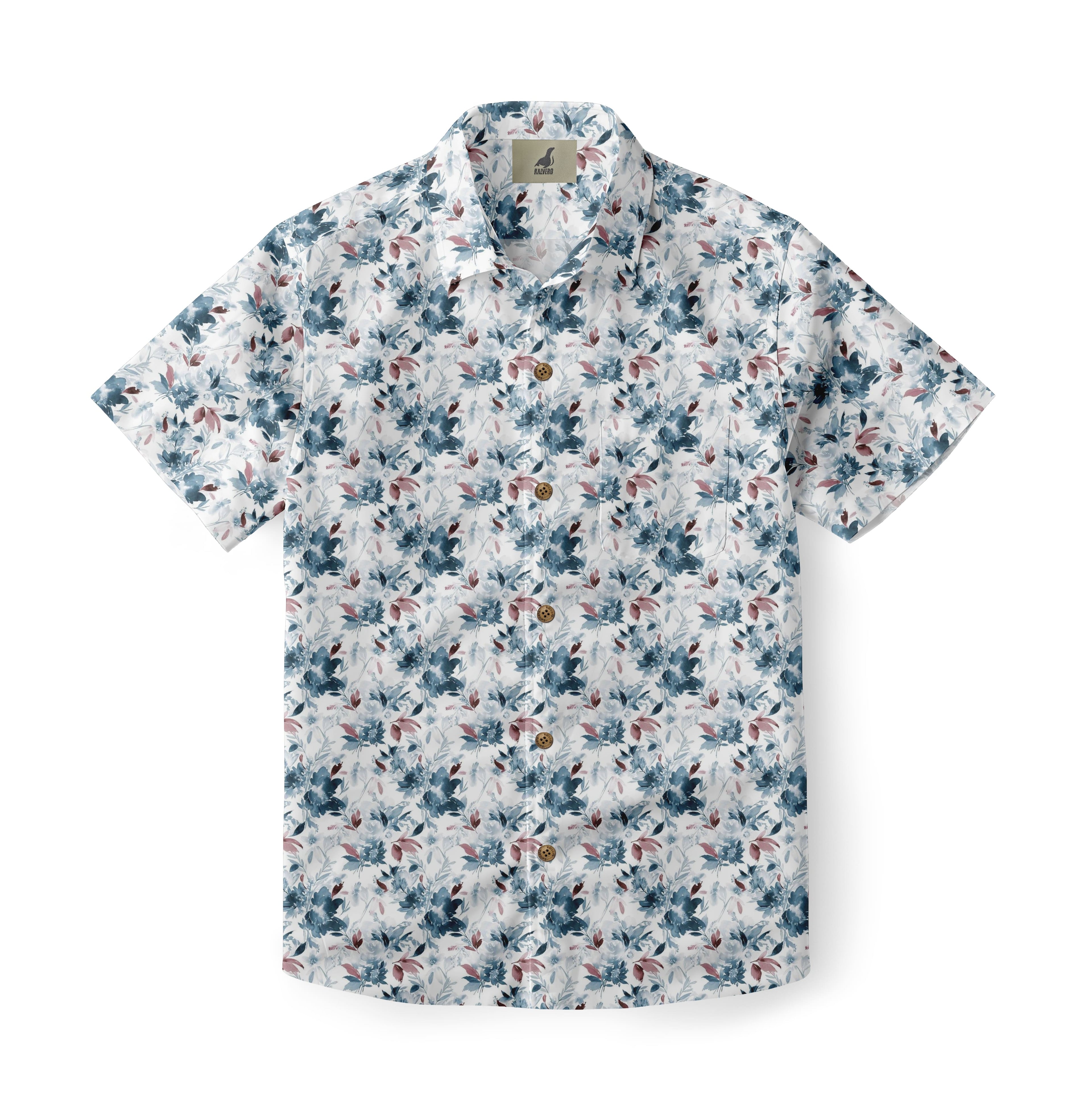Serene Floral Hawaiian Shirt