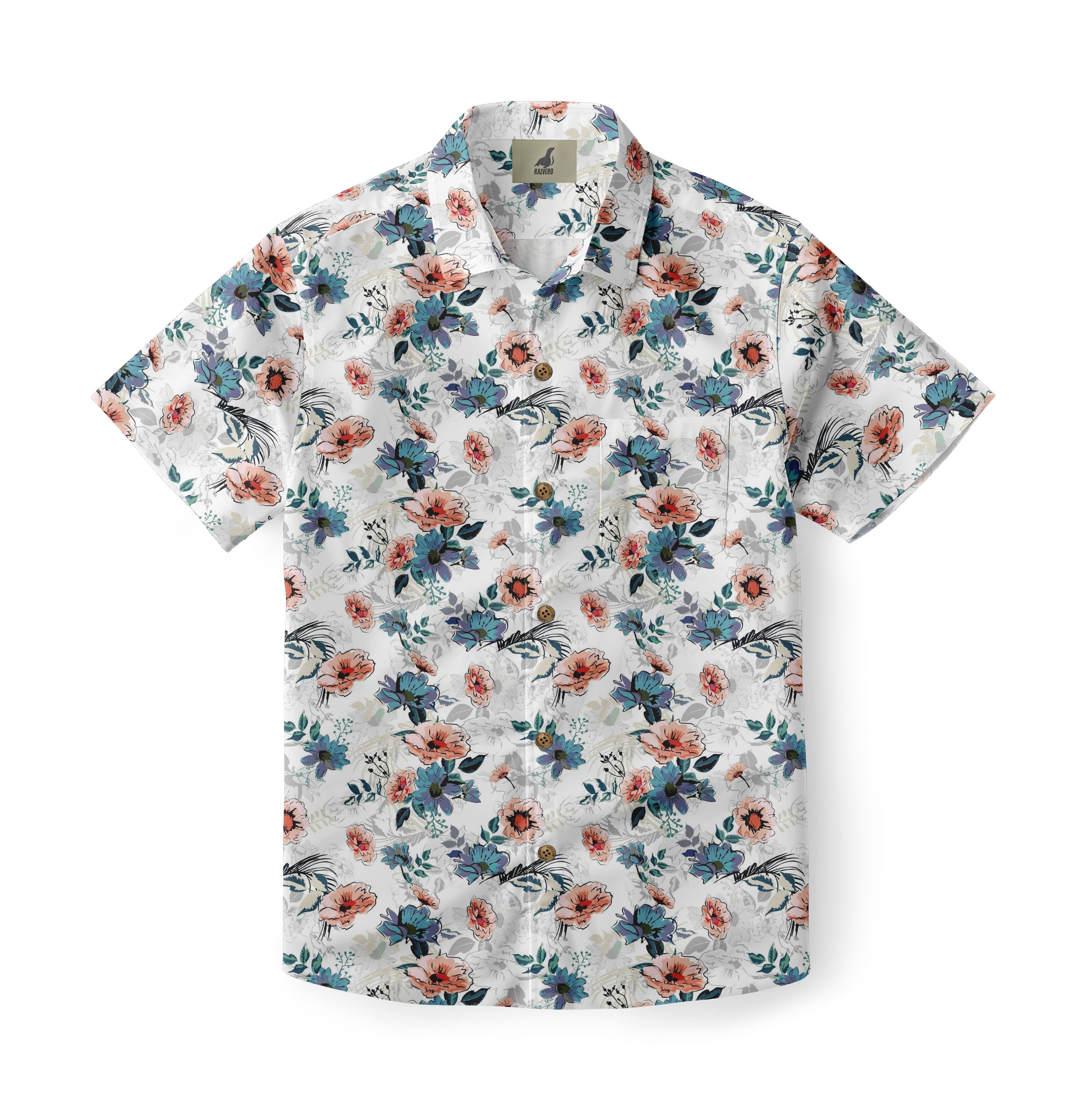 Mixed Floral Hawaiian Shirt