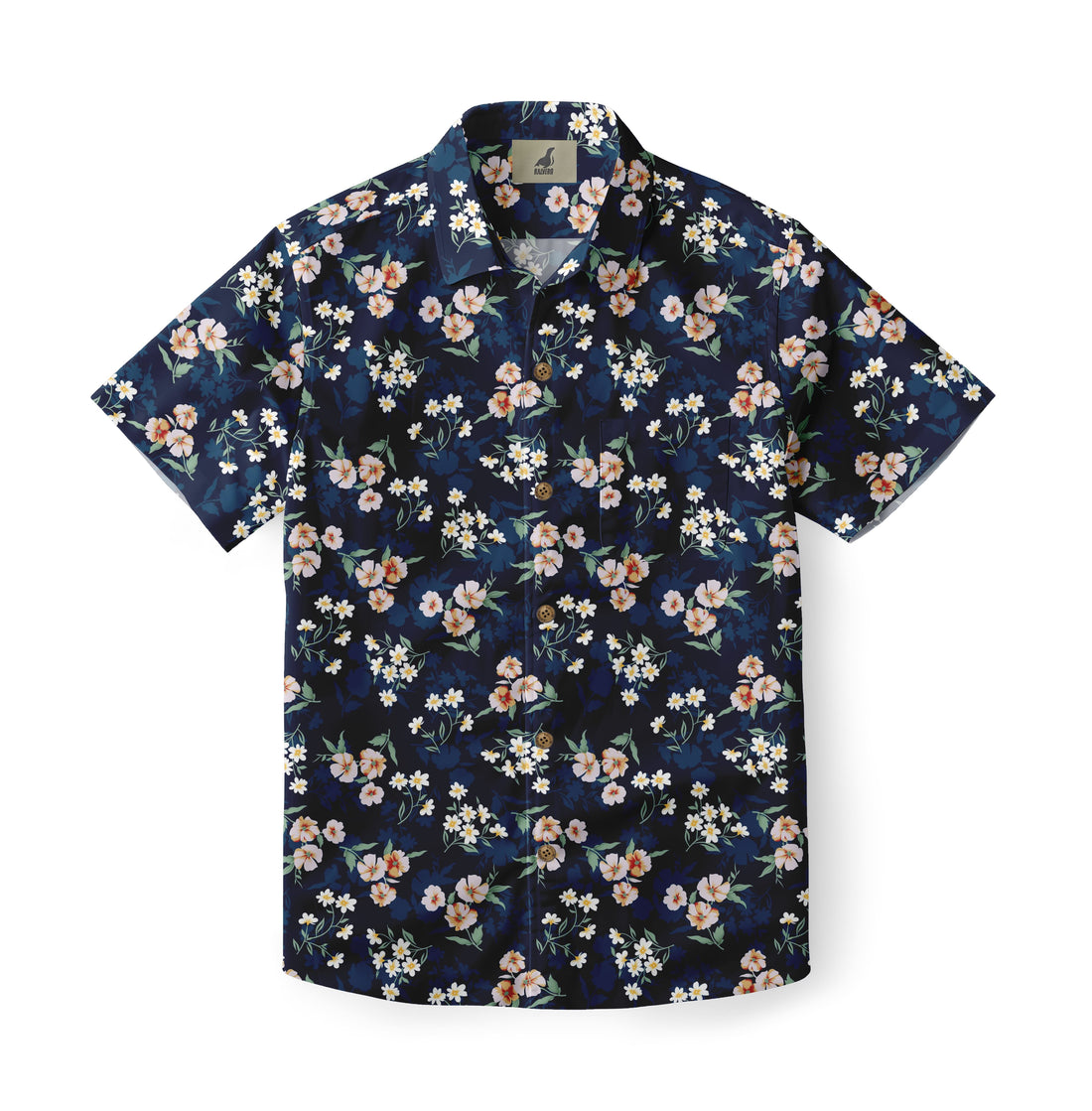 Midnight Daisy Hawaiian Shirt