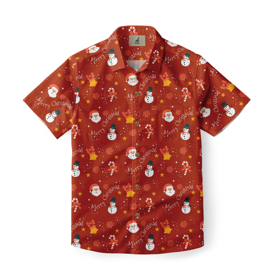 Merry Santa Snowman Aloha Shirt