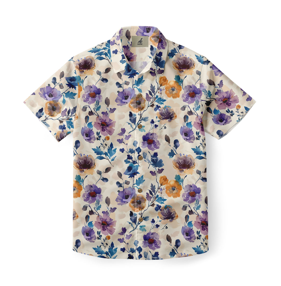 Watercolor Bloom Hawaiian Shirt