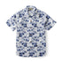 Indigo Floral Print Hawaiian Shirt