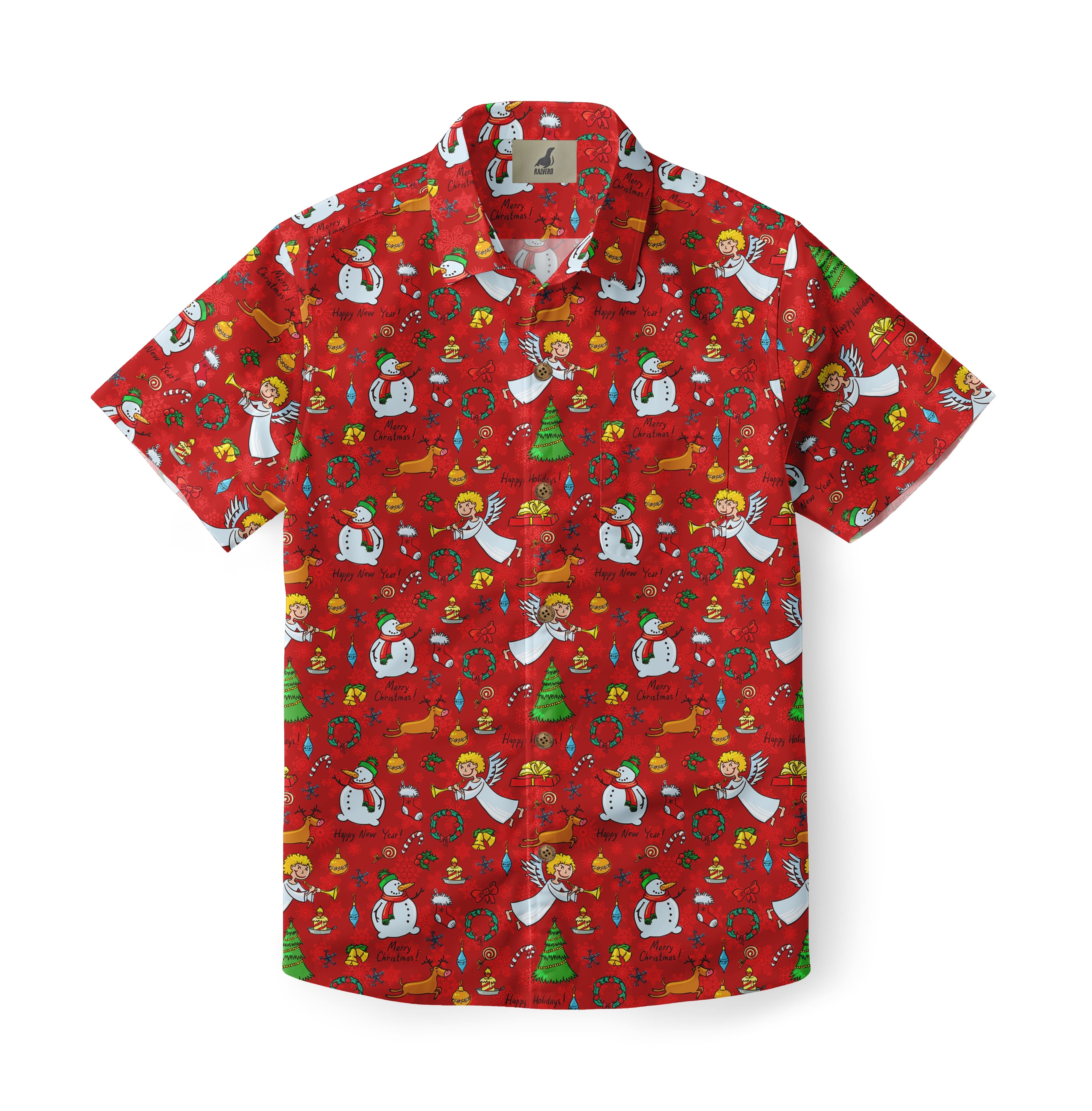 Christmas Angel Aloha Shirt