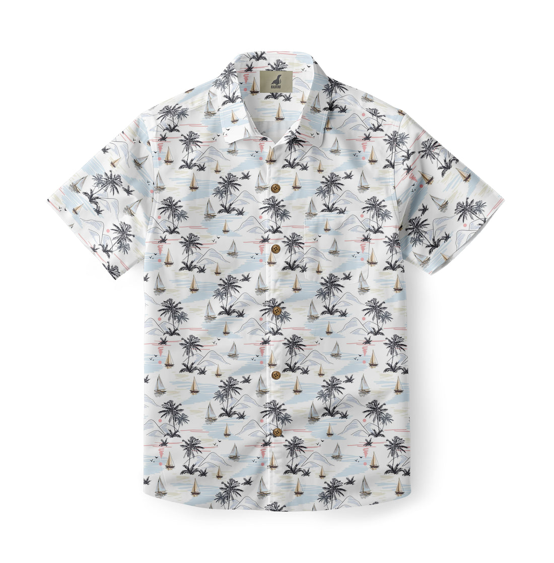 Lake Sail Palm Hawaiian Shirt