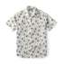 Casual Hawaiian Shirt for Men in Blue Aster Print
