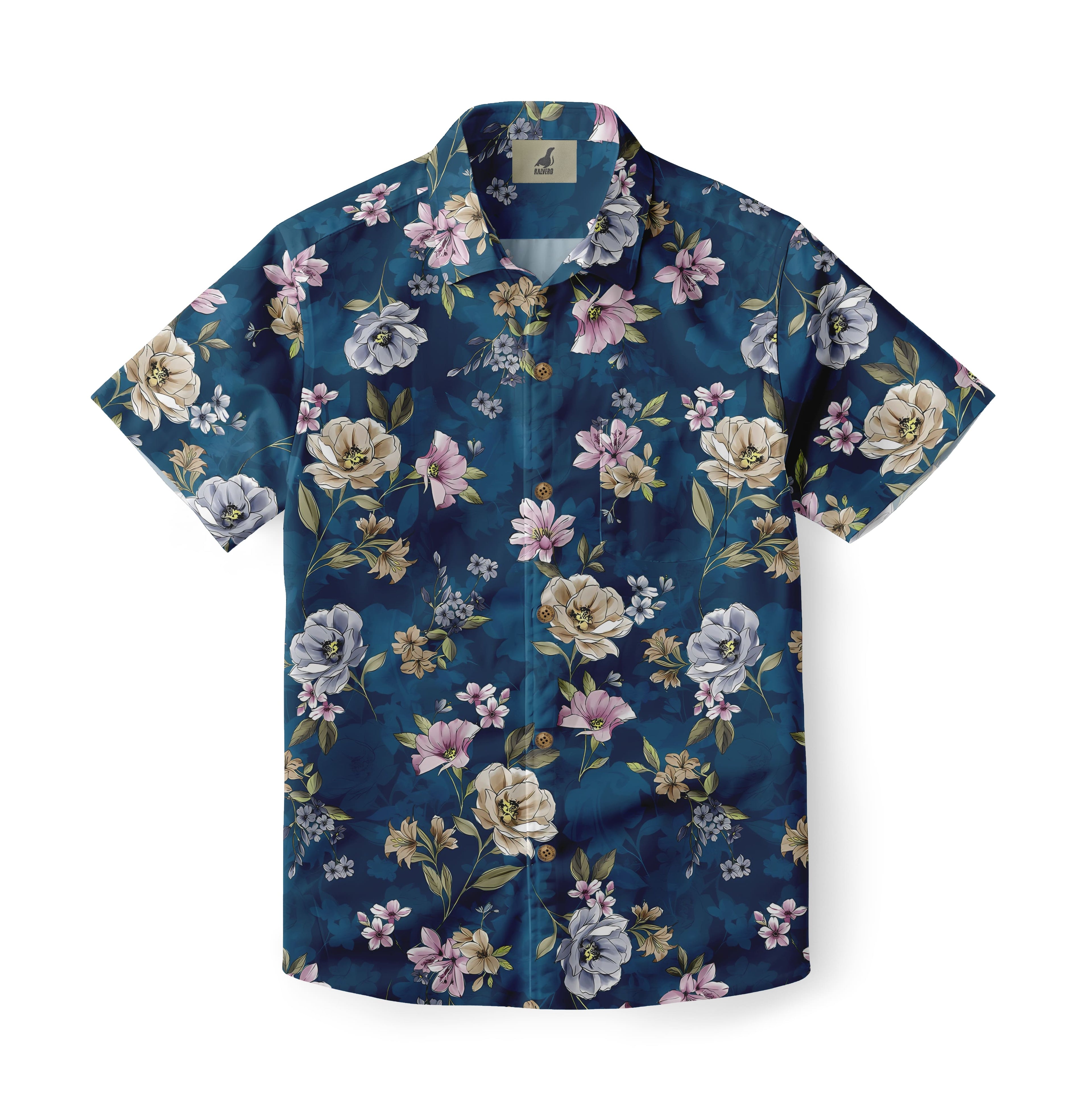 Twilight Floral Hawaiian Shirt