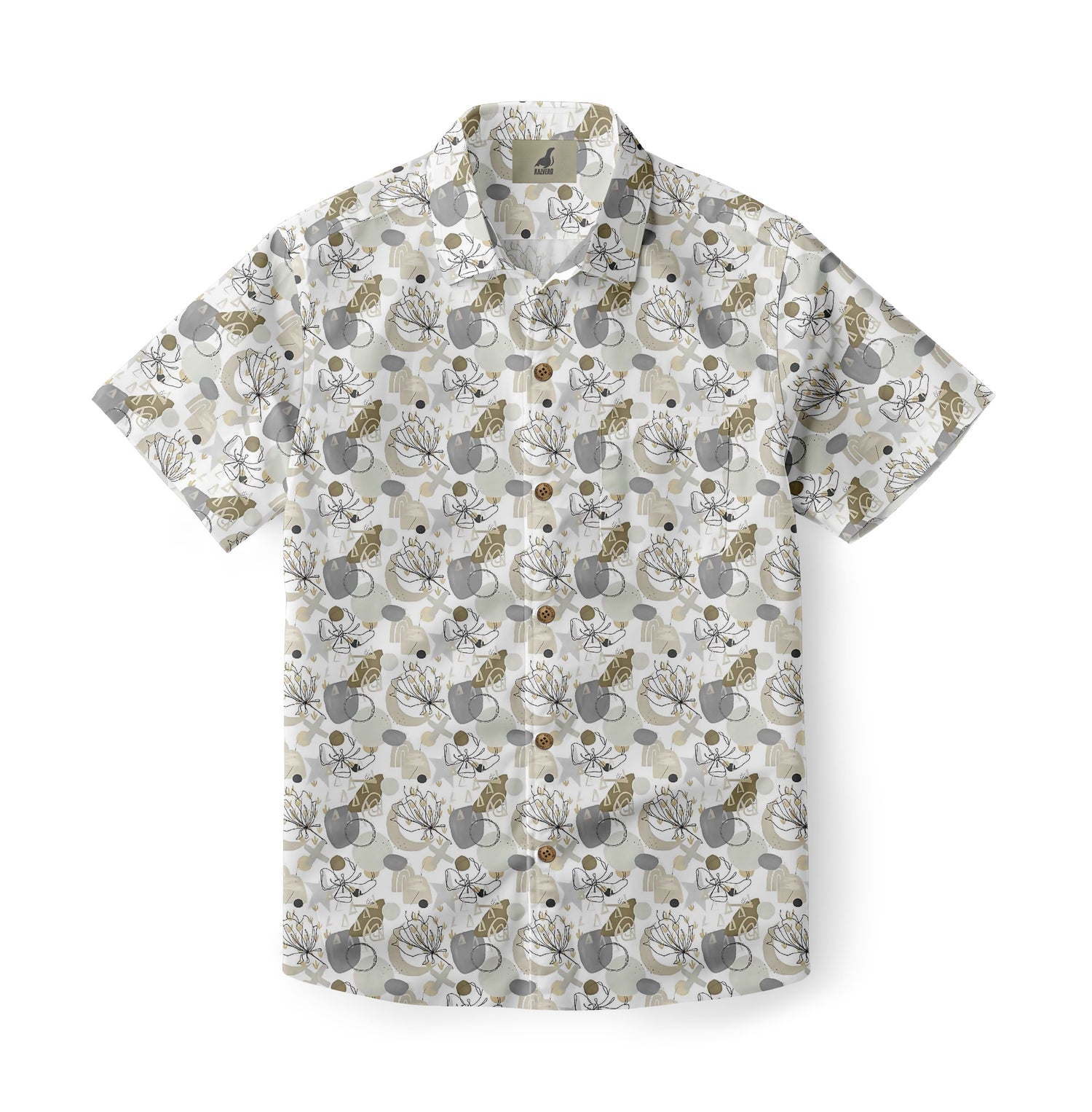 Abstract Floral Hawaiian Shirt