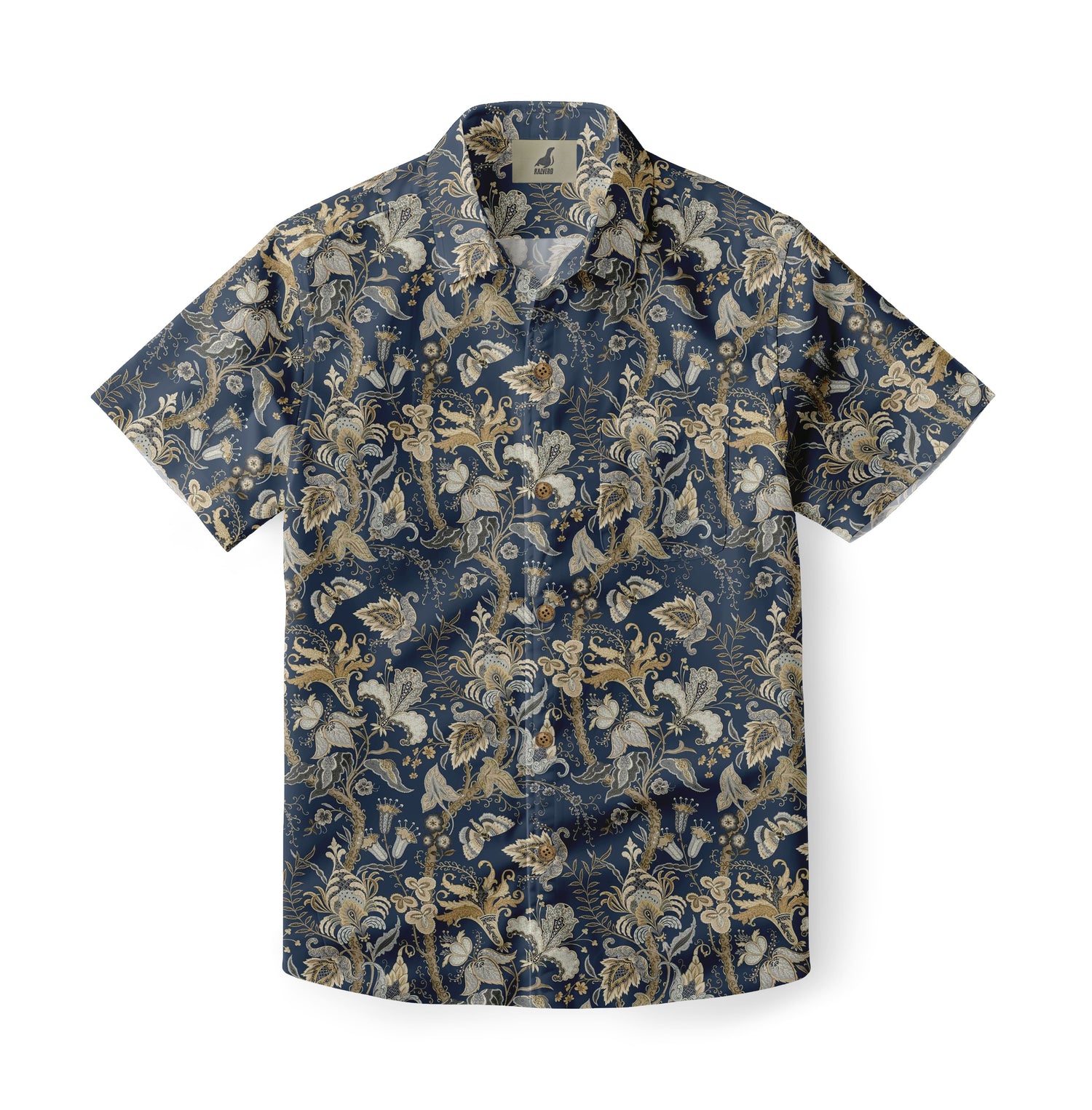 Ornate Floral Vine Hawaiian Shirt