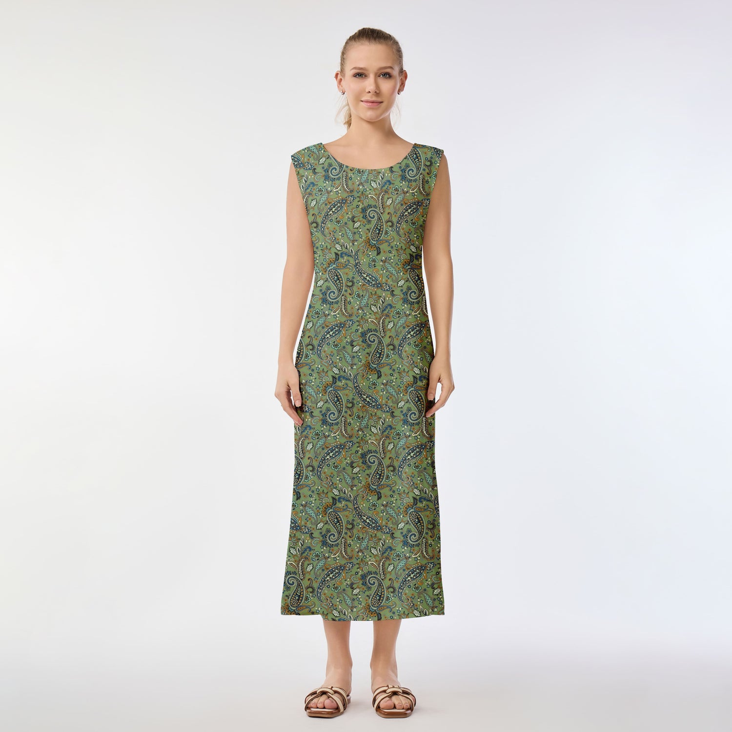 Vintage Ripples Muumuu Dress