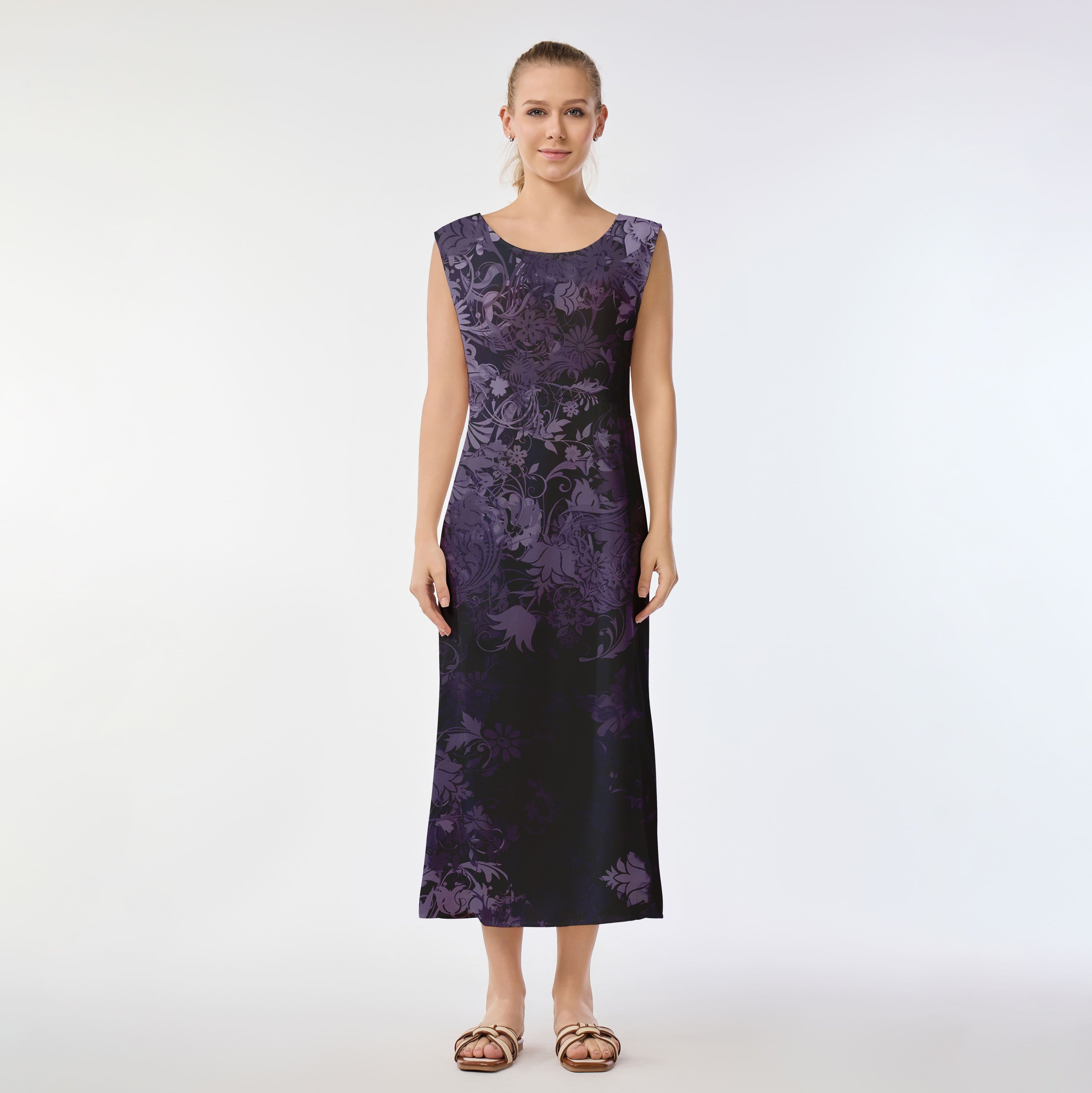 Purple Elegance Muumuu Dress