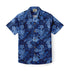 Deep Blue Floral Hawaiian Shirt