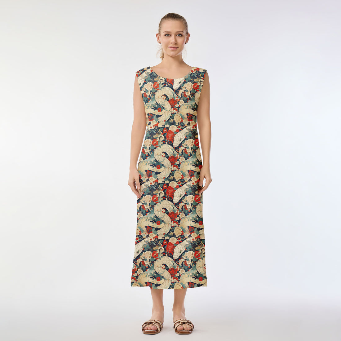 Serpent Blossom Muumuu Dress