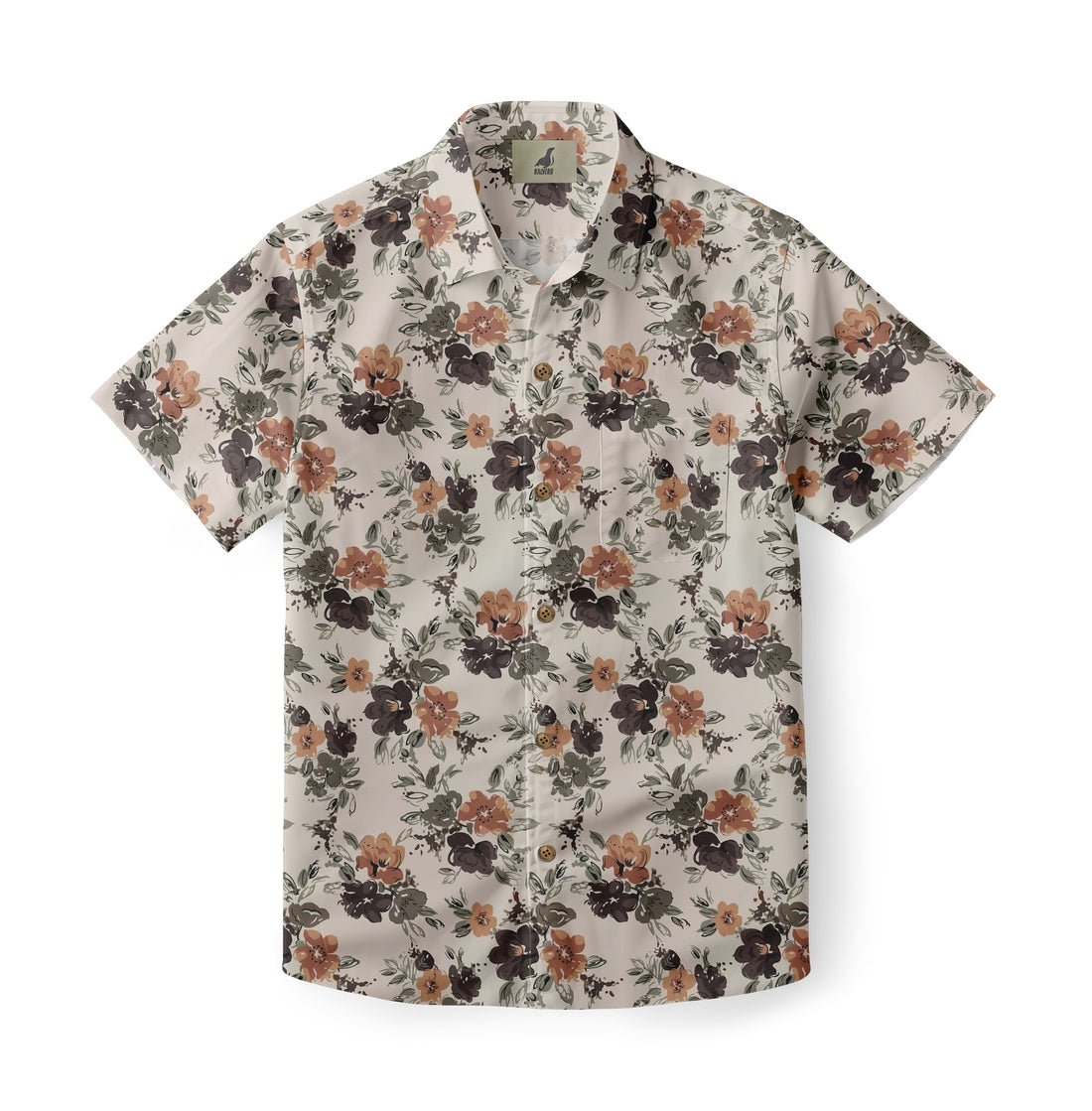 Earthy Floral Hawaiian Shirt