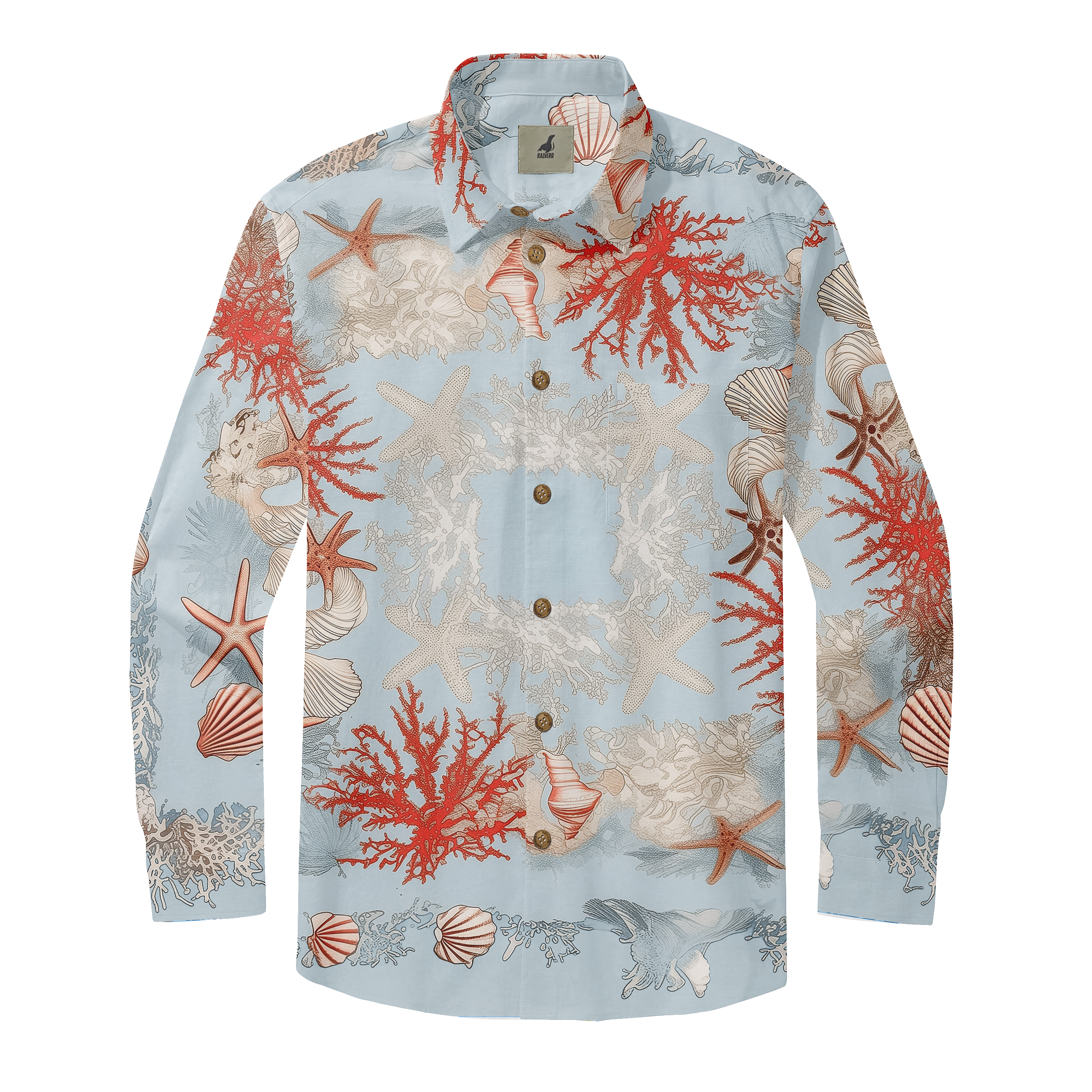 Oceanic Harmony Long Sleeve Shirts